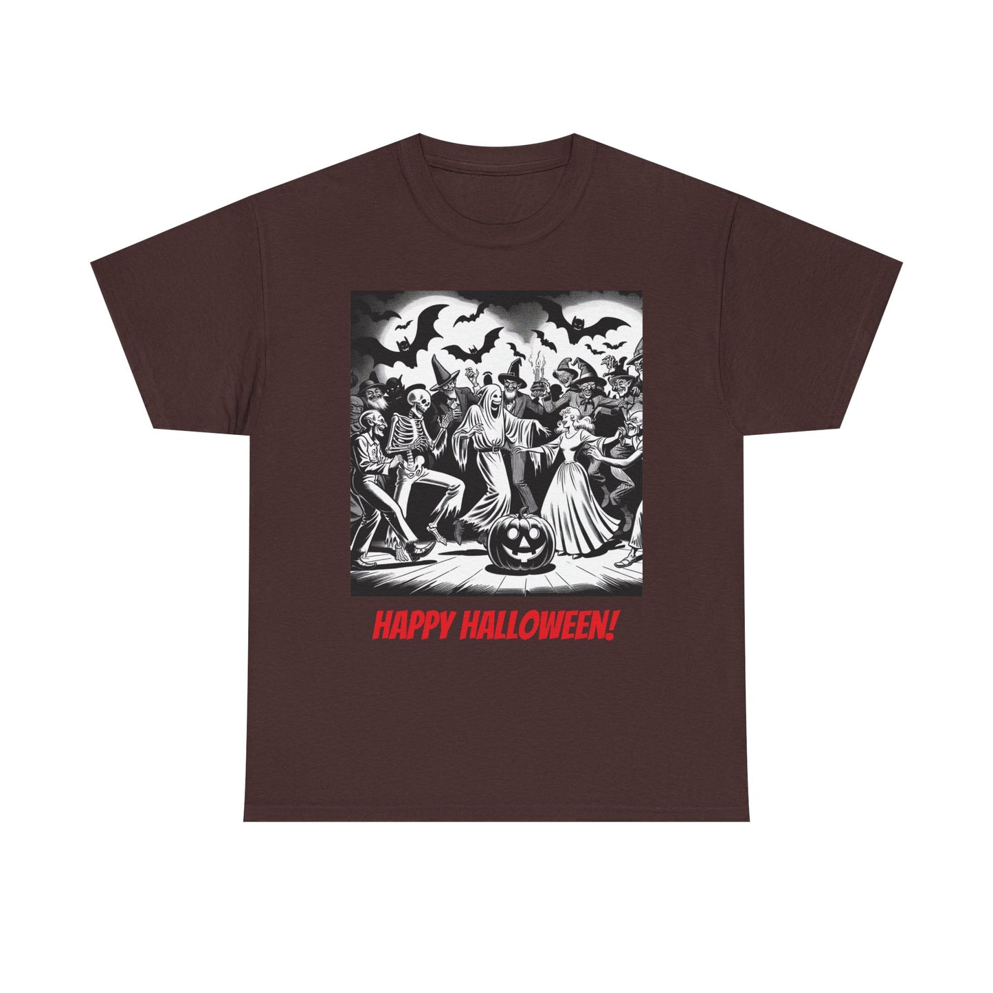 Halloween Party Unisex Heavy Cotton Tee, Spooky Costume Shirt, Halloween Celebration Tee, Trick or Treat Apparel, Casual Autumn Wear