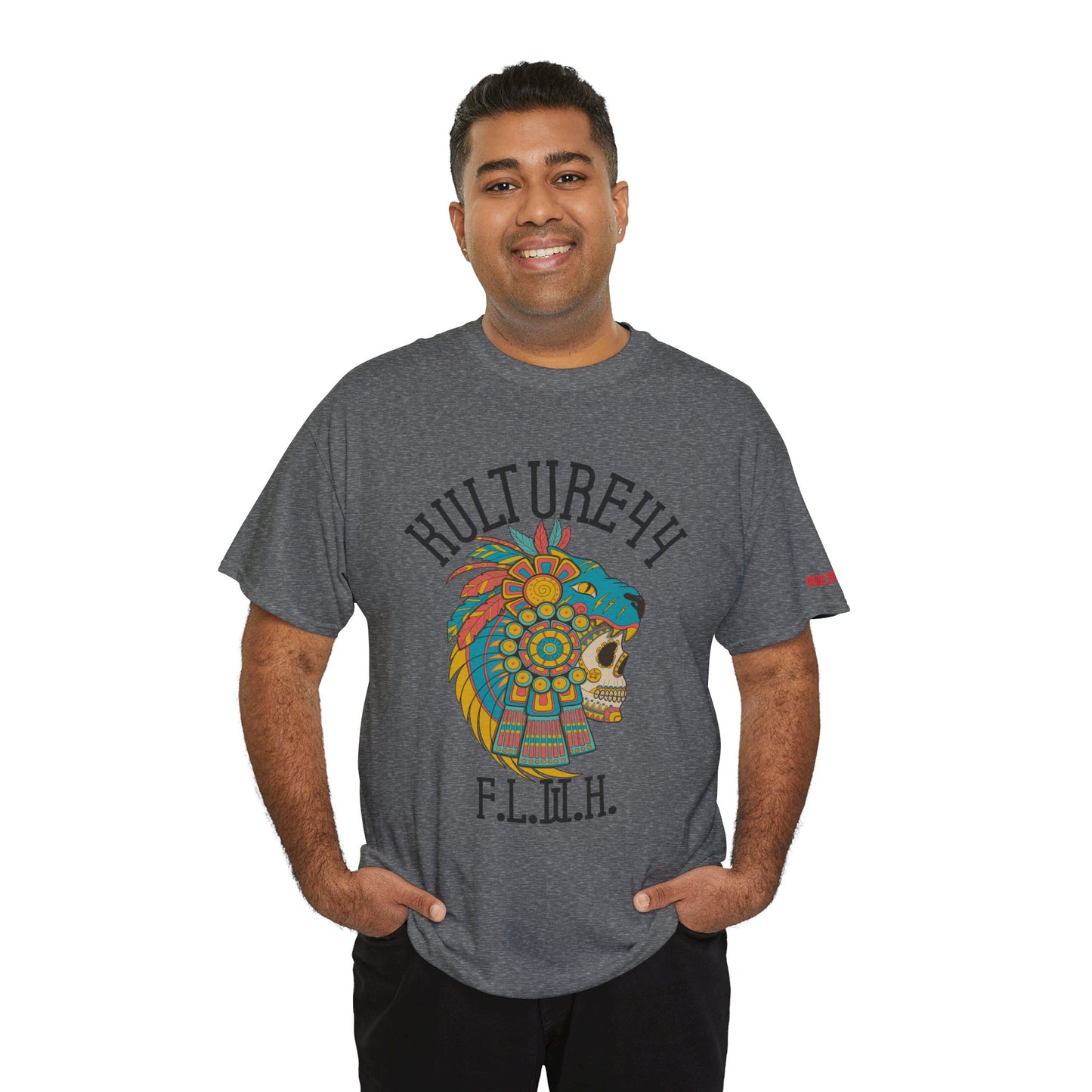 Aztec warrior Cultural Art Tee - Vibrant Skull Design, Unisex Graphic T-Shirt for Festivals, Birthdays, Gift Ideas, Everyday Wear, Casual Style