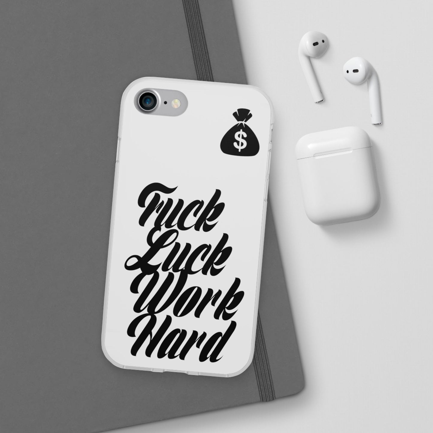 Stylish Flexi Phone Case - Motivational Quote, Perfect for Entrepreneurs, Gift for Graduations, Celebrations, and Daily Inspiration