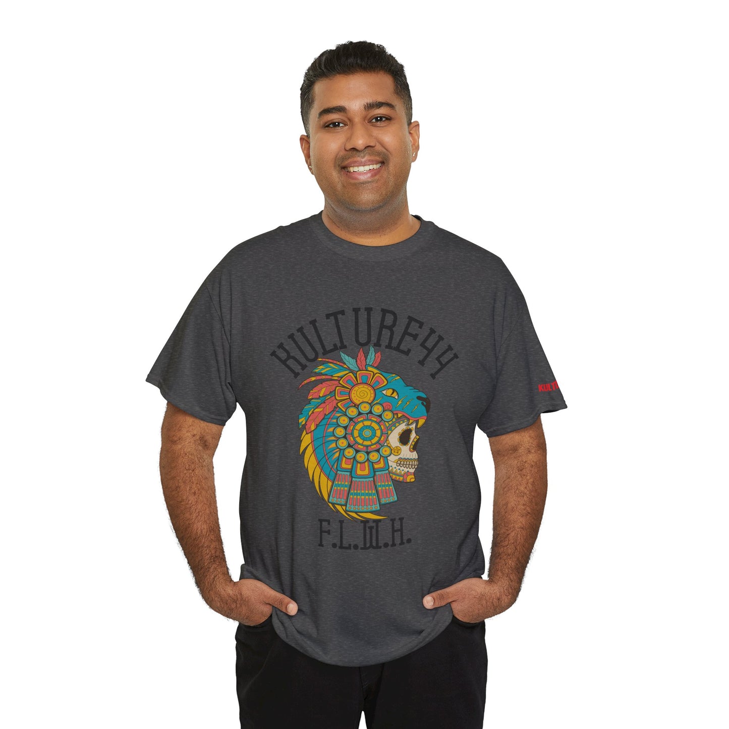 Aztec warrior Cultural Art Tee - Vibrant Skull Design, Unisex Graphic T-Shirt for Festivals, Birthdays, Gift Ideas, Everyday Wear, Casual Style