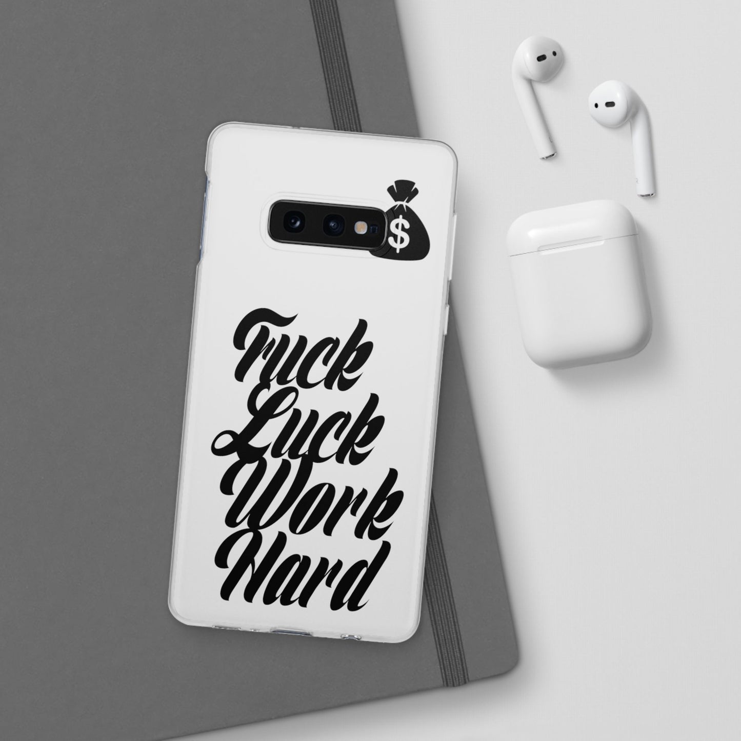 Stylish Flexi Phone Case - Motivational Quote, Perfect for Entrepreneurs, Gift for Graduations, Celebrations, and Daily Inspiration