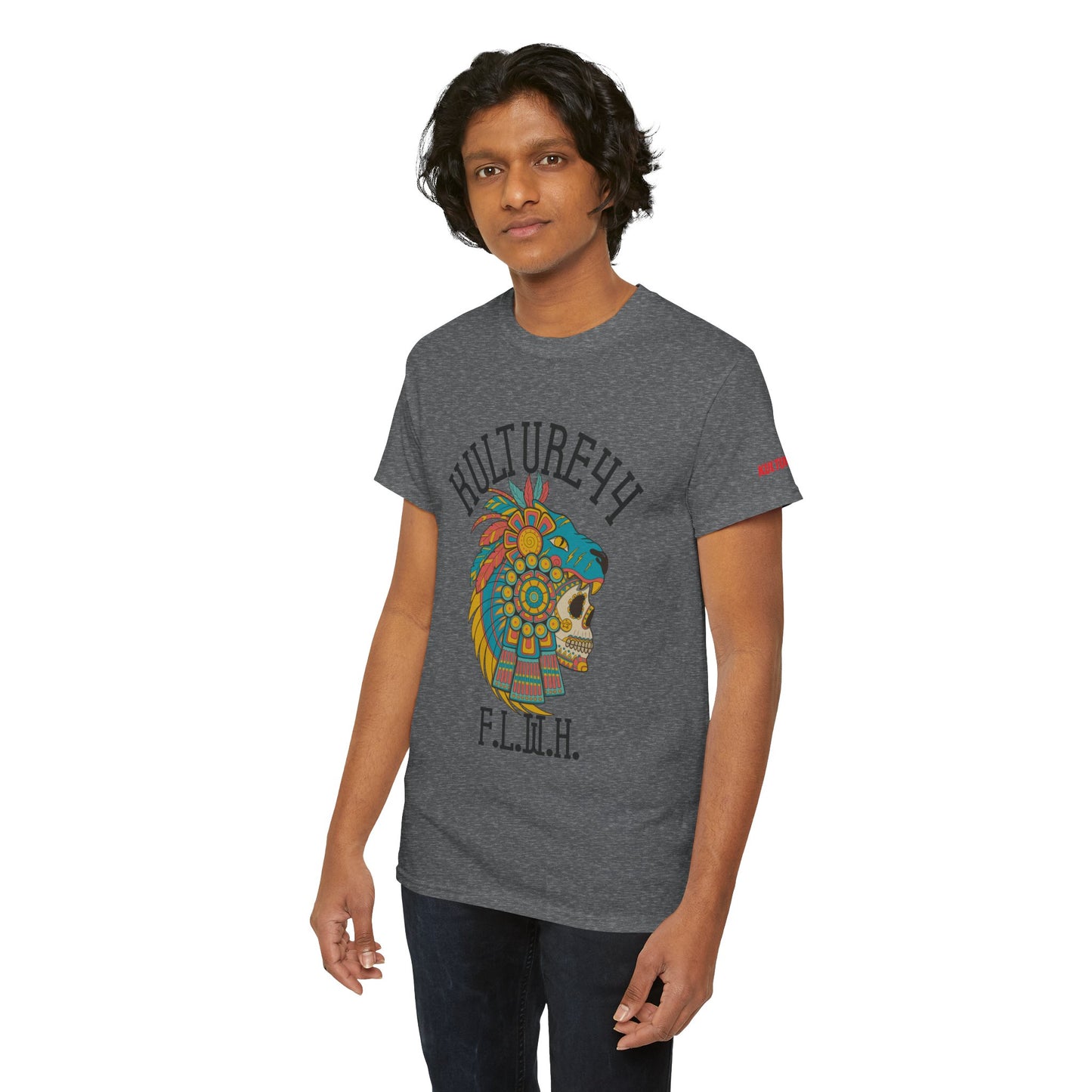 Aztec warrior Cultural Art Tee - Vibrant Skull Design, Unisex Graphic T-Shirt for Festivals, Birthdays, Gift Ideas, Everyday Wear, Casual Style