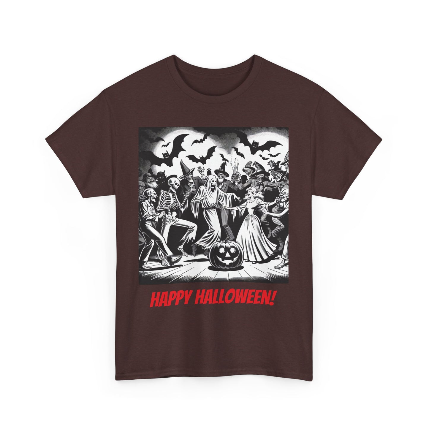 Halloween Party Unisex Heavy Cotton Tee, Spooky Costume Shirt, Halloween Celebration Tee, Trick or Treat Apparel, Casual Autumn Wear