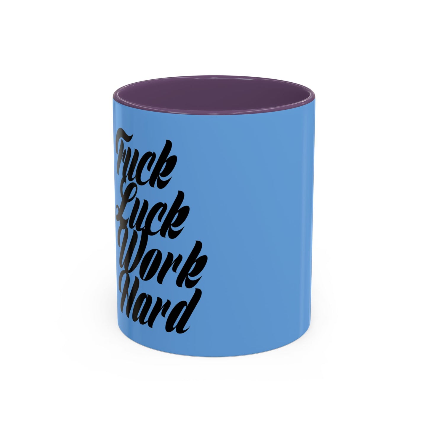 Motivational Coffee Mug - 'Luck & Work Hard', Inspirational Gift for Coffee Lovers, Office Decor, Birthday Present, Home Essentials