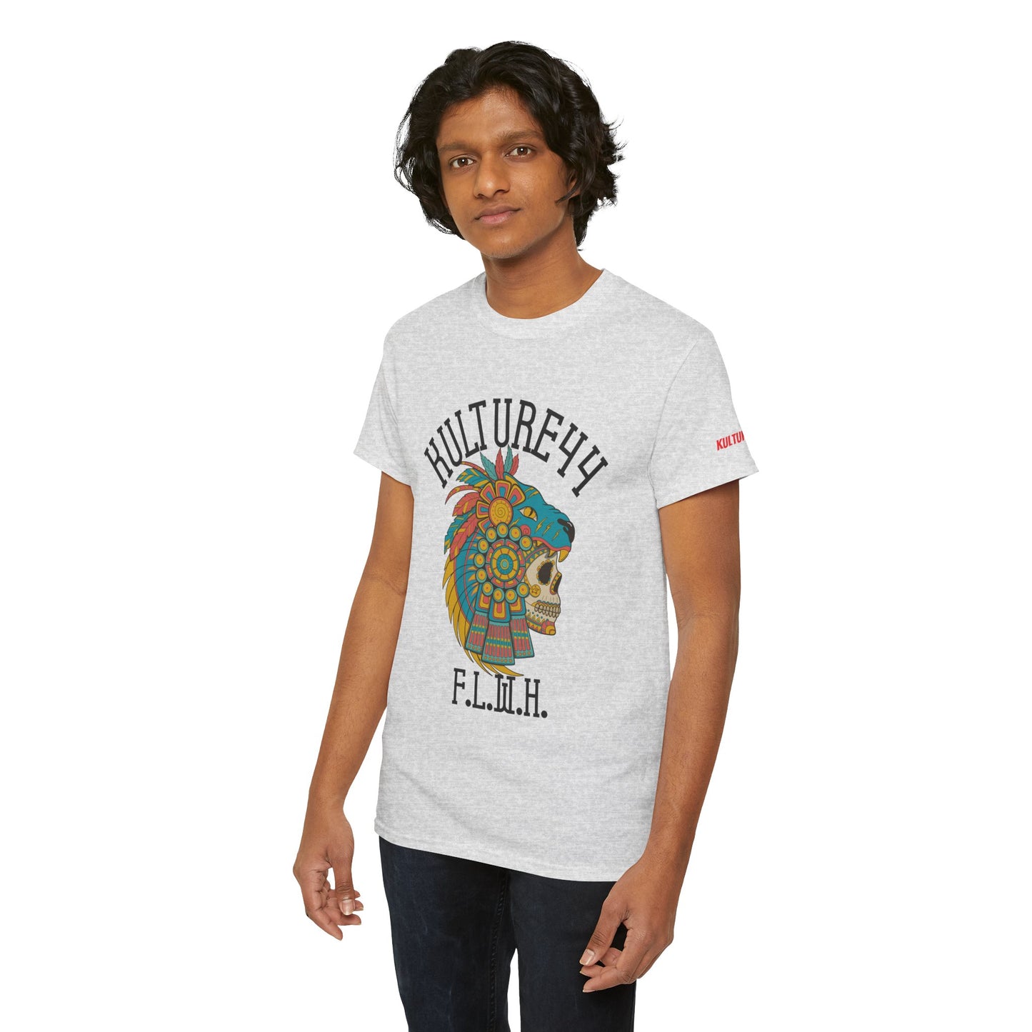 Aztec warrior Cultural Art Tee - Vibrant Skull Design, Unisex Graphic T-Shirt for Festivals, Birthdays, Gift Ideas, Everyday Wear, Casual Style
