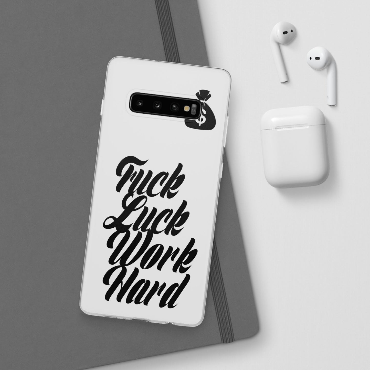 Stylish Flexi Phone Case - Motivational Quote, Perfect for Entrepreneurs, Gift for Graduations, Celebrations, and Daily Inspiration