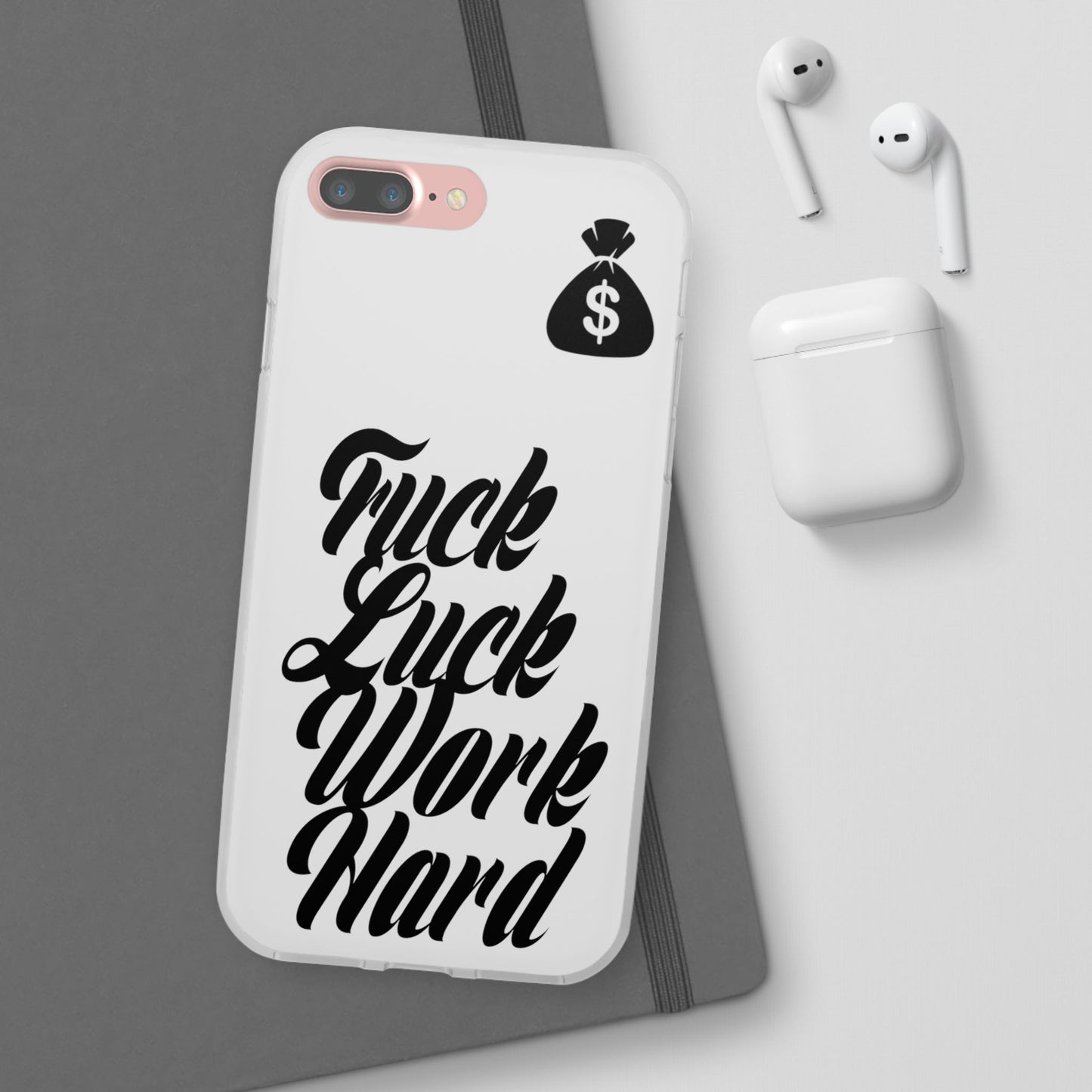 Stylish Flexi Phone Case - Motivational Quote, Perfect for Entrepreneurs, Gift for Graduations, Celebrations, and Daily Inspiration