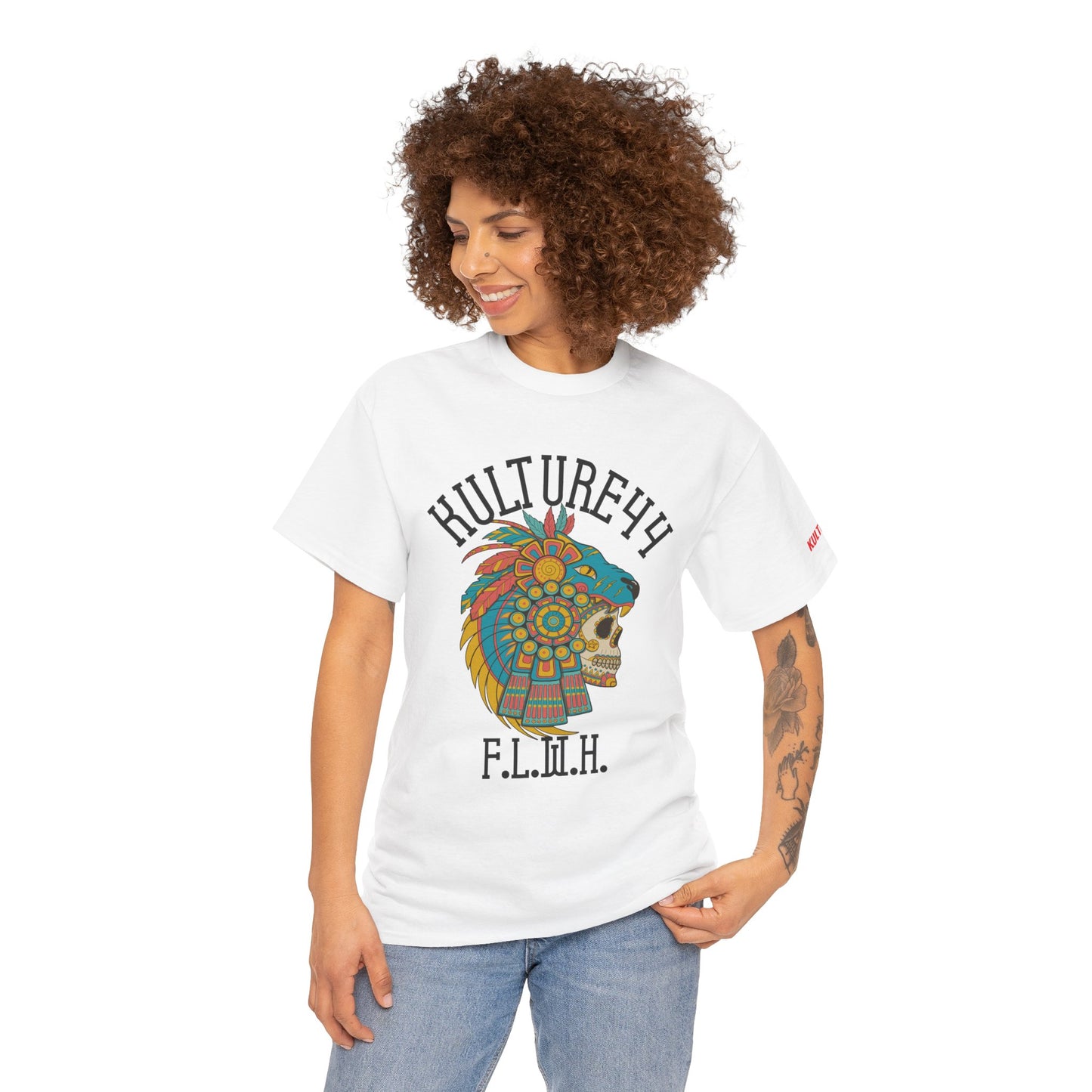 Aztec warrior Cultural Art Tee - Vibrant Skull Design, Unisex Graphic T-Shirt for Festivals, Birthdays, Gift Ideas, Everyday Wear, Casual Style