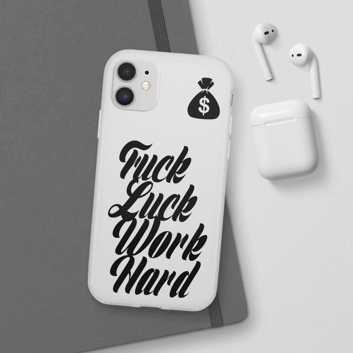 Stylish Flexi Phone Case - Motivational Quote, Perfect for Entrepreneurs, Gift for Graduations, Celebrations, and Daily Inspiration