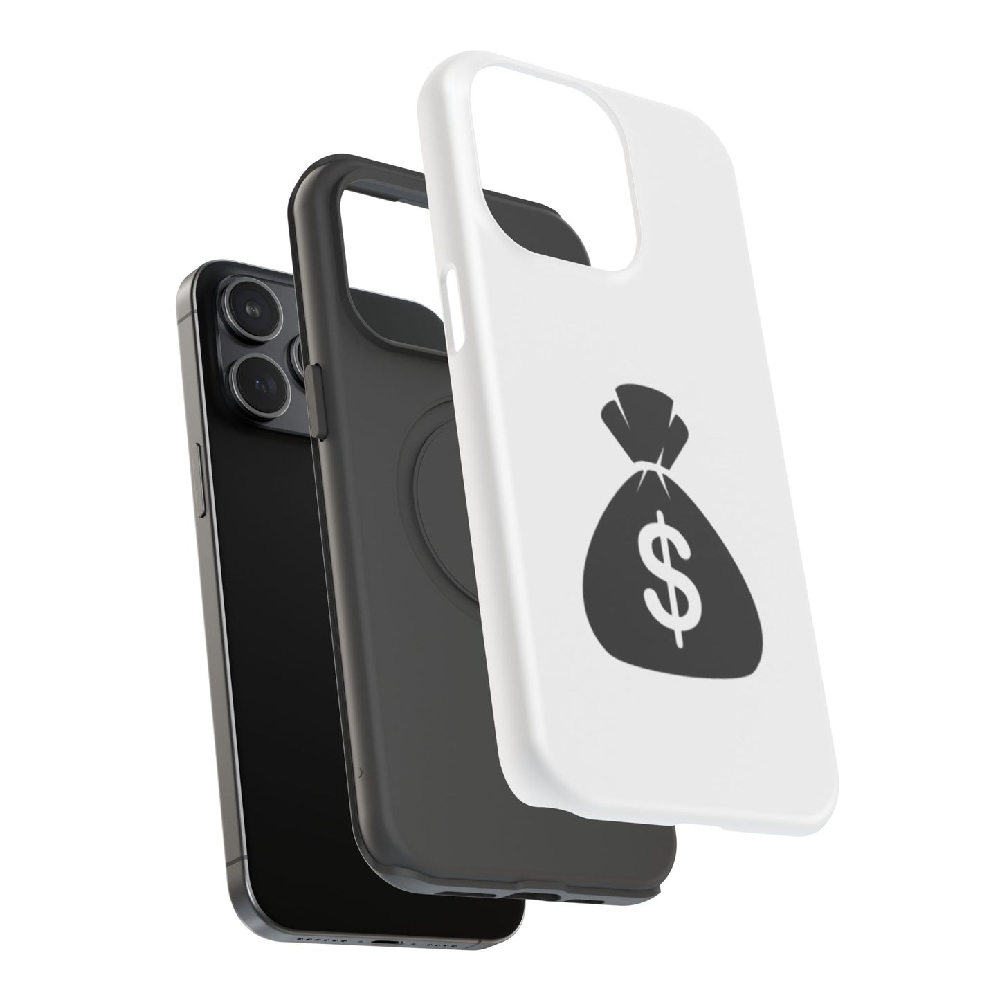 Money Bag Impact-Resistant Phone Case, Durable Phone Cover, Gift for Entrepreneurs, Stylish Protection, Birthday or Holiday Gift