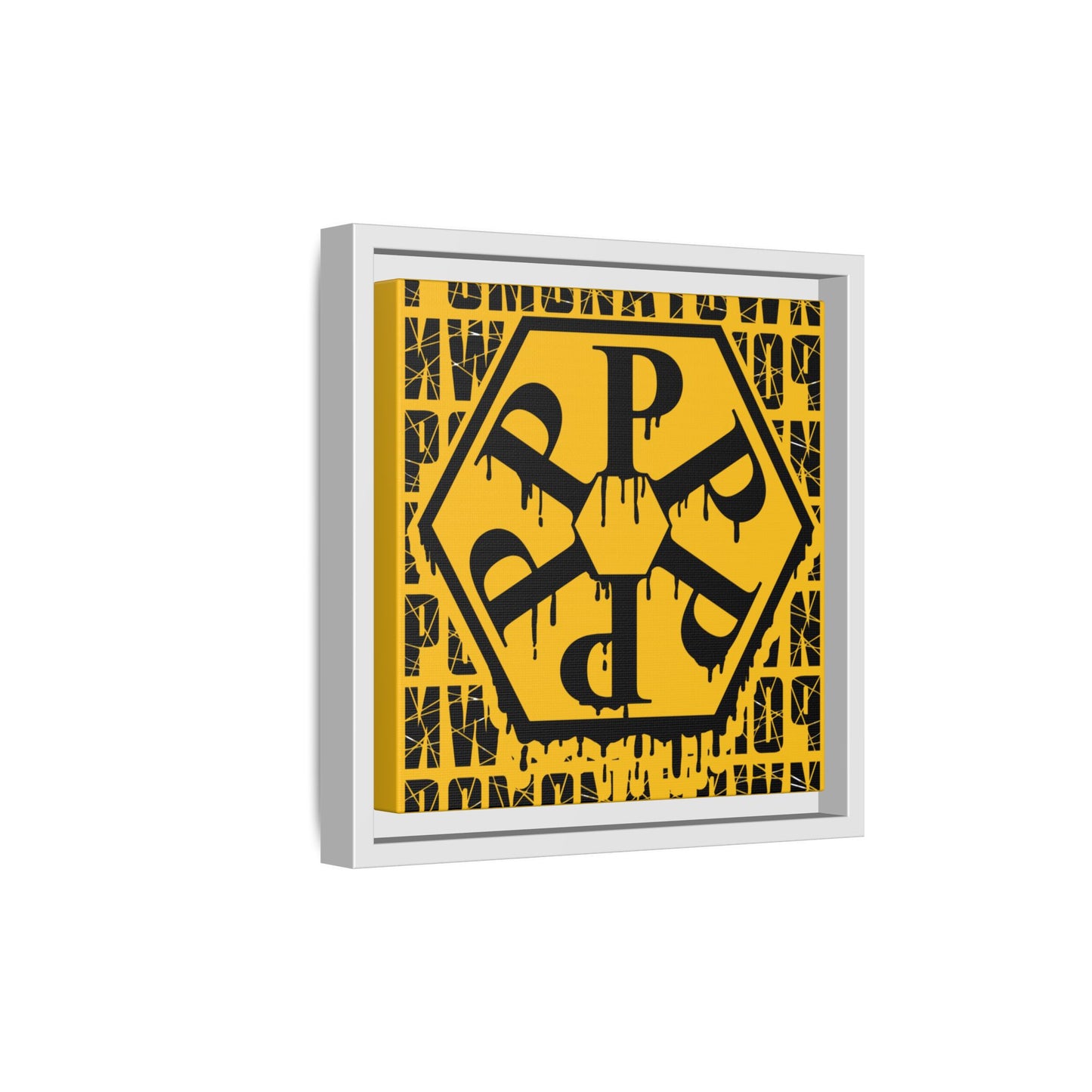 Framed Canvas Art Print, Urban Home Decor, Wall Art for Pomonatown Lovers, Typography Artwork, Gift for Friends