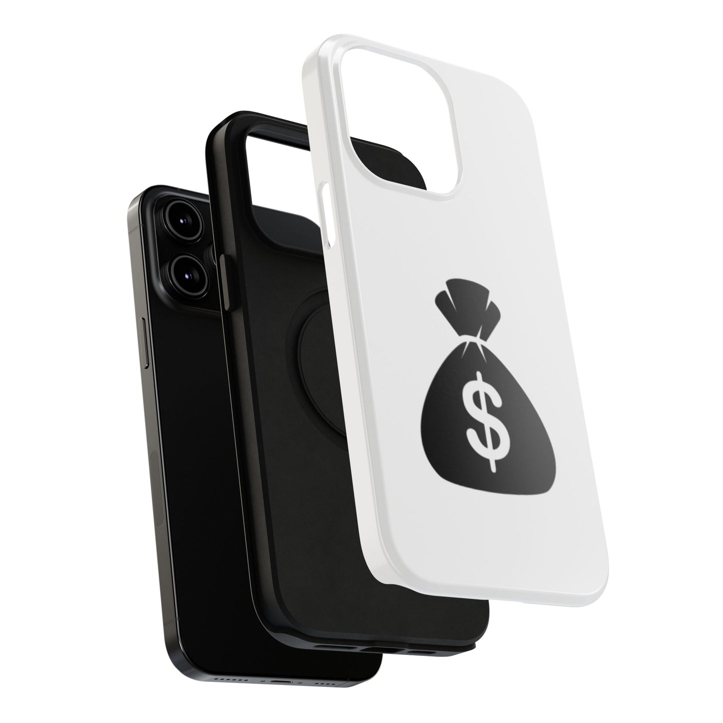 Money Bag Impact-Resistant Phone Case, Durable Phone Cover, Gift for Entrepreneurs, Stylish Protection, Birthday or Holiday Gift