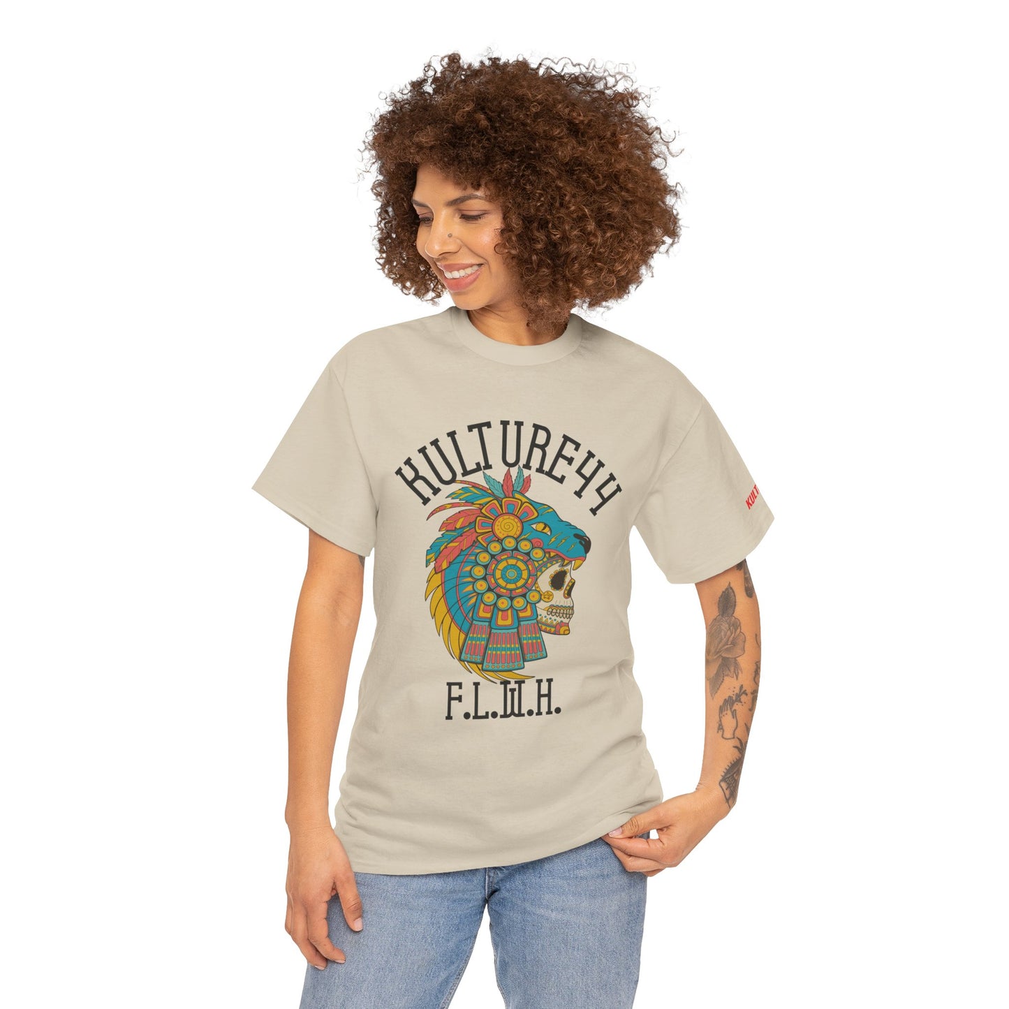 Aztec warrior Cultural Art Tee - Vibrant Skull Design, Unisex Graphic T-Shirt for Festivals, Birthdays, Gift Ideas, Everyday Wear, Casual Style