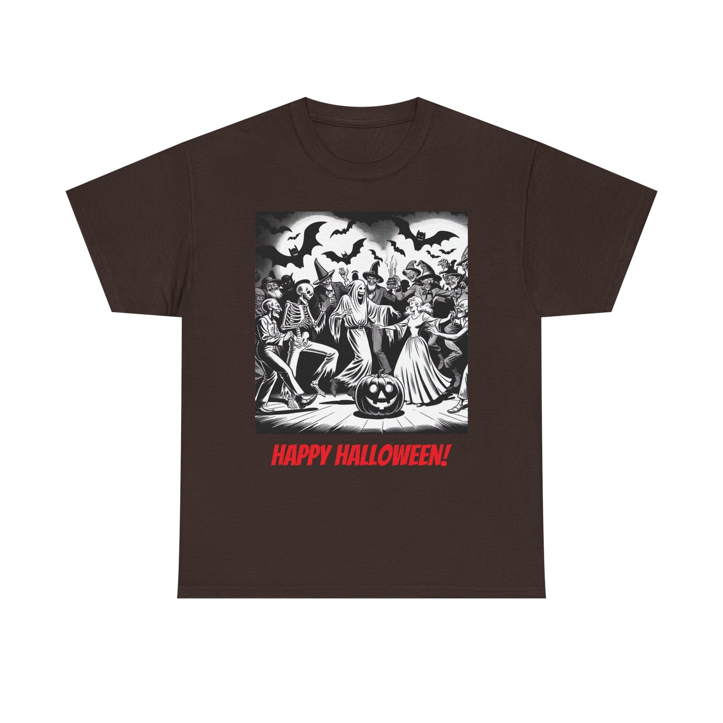 Halloween Party Unisex Heavy Cotton Tee, Spooky Costume Shirt, Halloween Celebration Tee, Trick or Treat Apparel, Casual Autumn Wear
