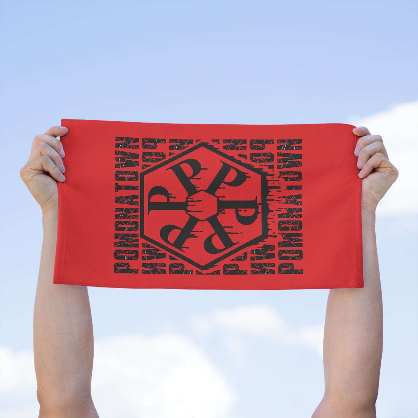 Pomona town Rally Towel - 11x18 Sports Fan Gear, Game Day Essential, Gift for Fans, Gym Towel, BBQ Accessory