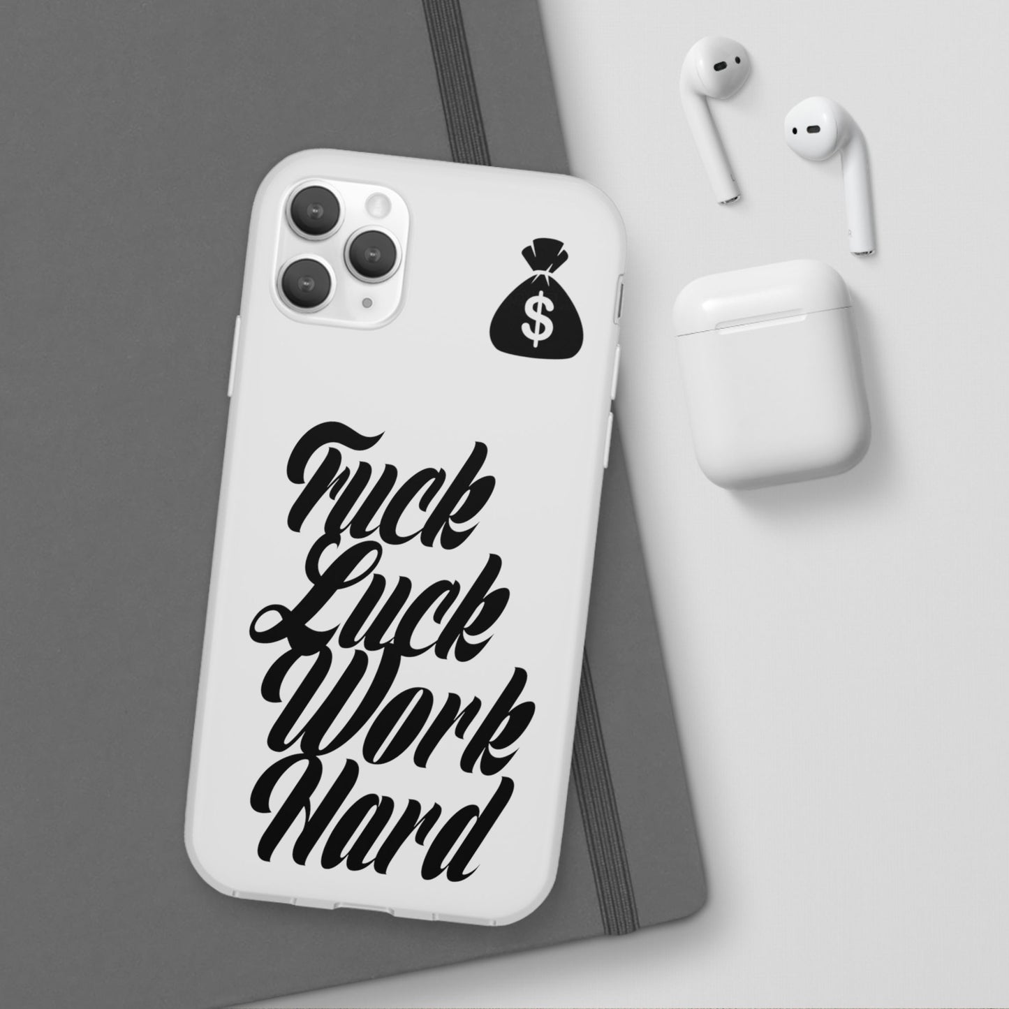 Stylish Flexi Phone Case - Motivational Quote, Perfect for Entrepreneurs, Gift for Graduations, Celebrations, and Daily Inspiration
