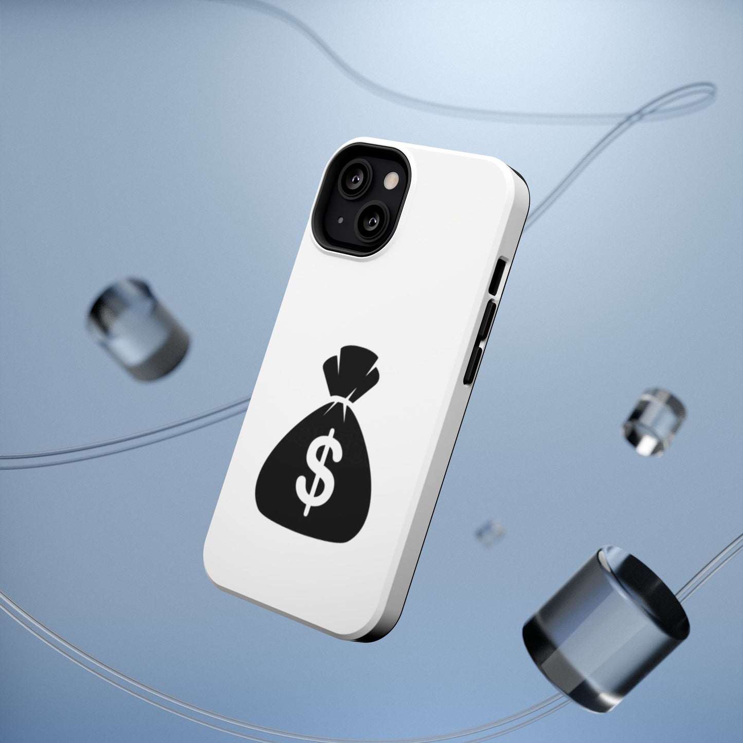 Money Bag Impact-Resistant Phone Case, Durable Phone Cover, Gift for Entrepreneurs, Stylish Protection, Birthday or Holiday Gift