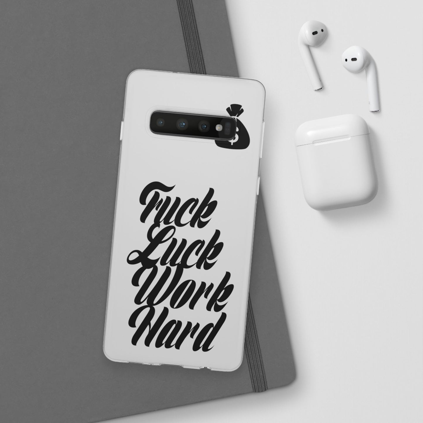 Stylish Flexi Phone Case - Motivational Quote, Perfect for Entrepreneurs, Gift for Graduations, Celebrations, and Daily Inspiration