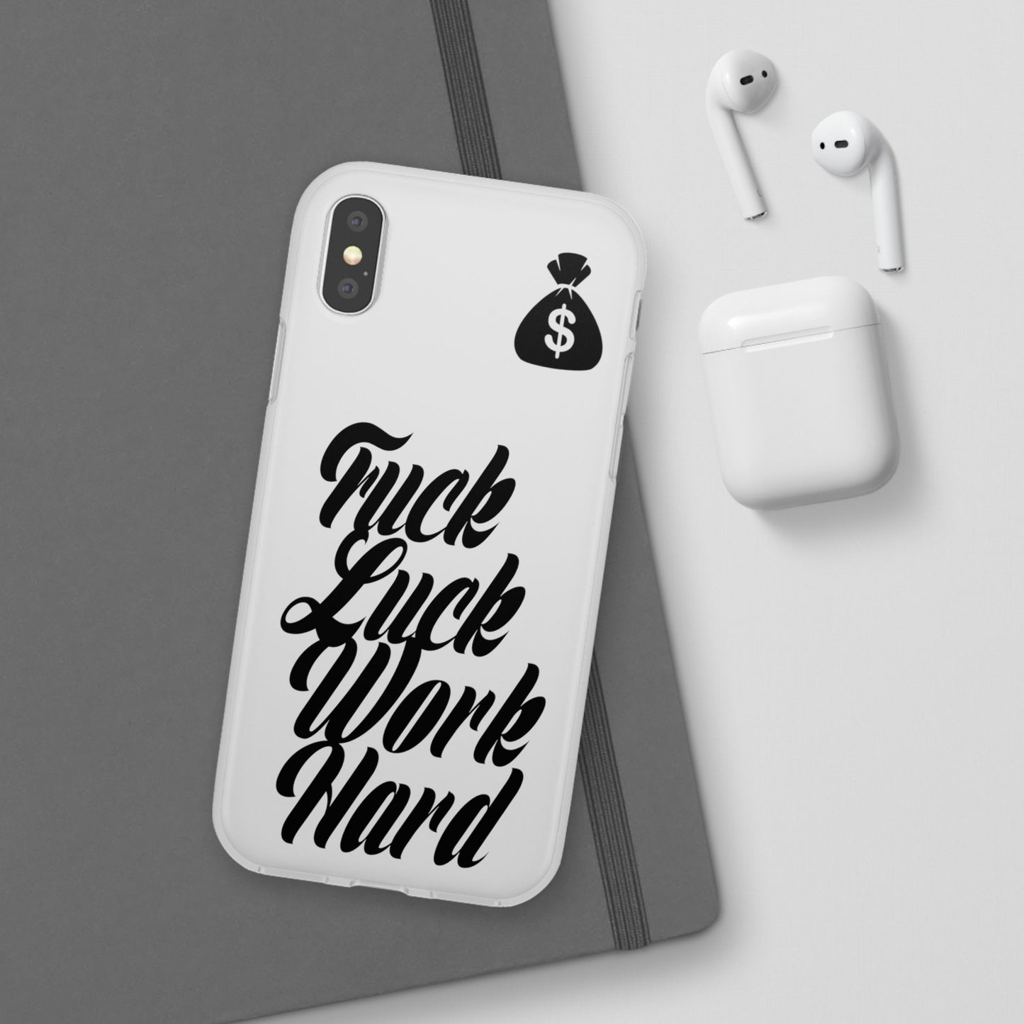 Stylish Flexi Phone Case - Motivational Quote, Perfect for Entrepreneurs, Gift for Graduations, Celebrations, and Daily Inspiration