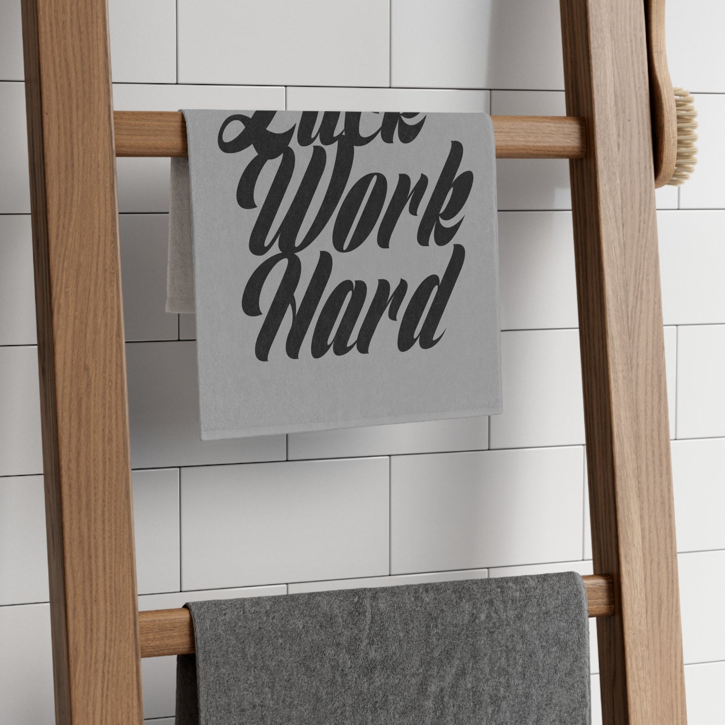 Motivational Rally Towel, Sports Towel, Gym Towel, Fun Gift for Athletes, Cheer Towel, Work Hard Motivational Towel