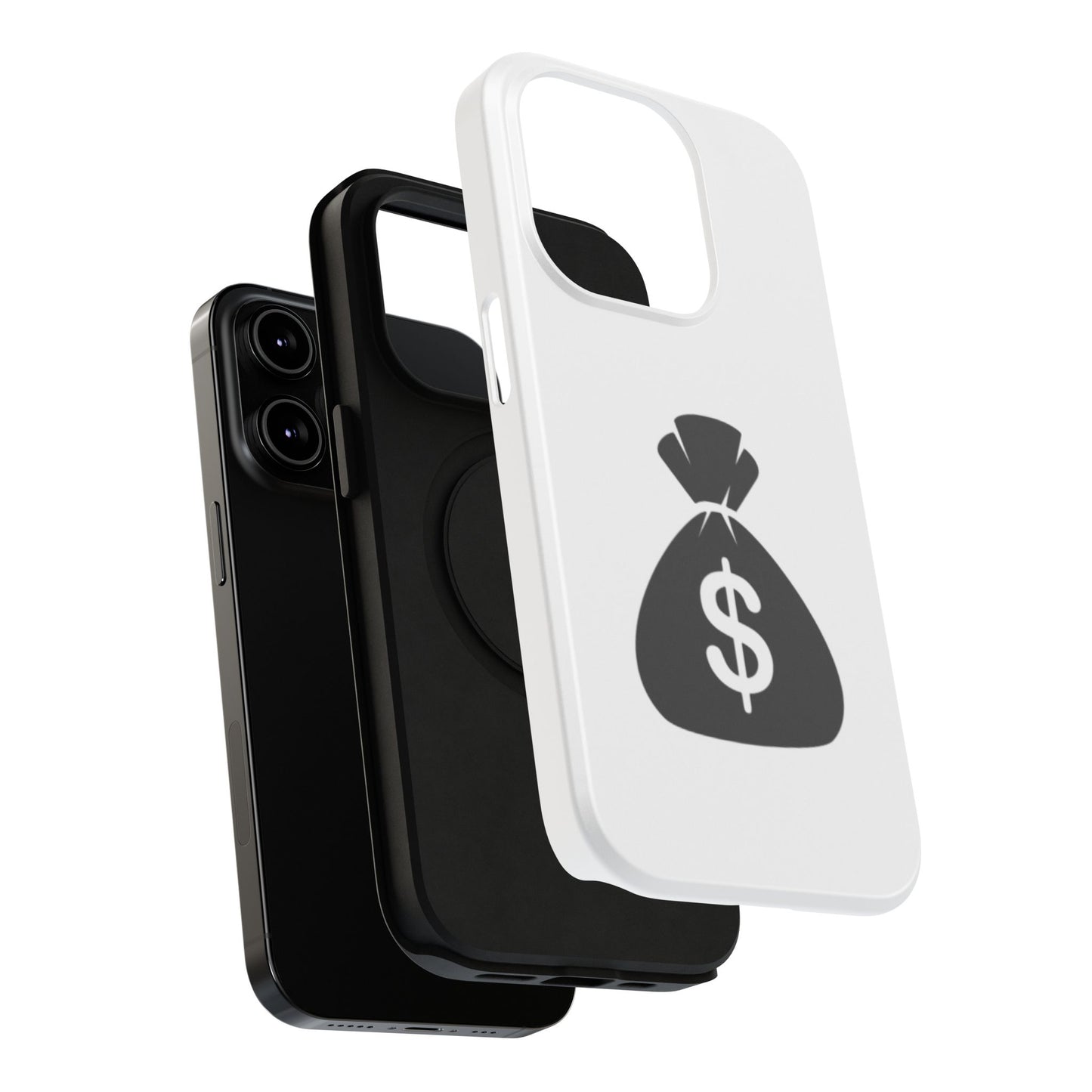 Money Bag Impact-Resistant Phone Case, Durable Phone Cover, Gift for Entrepreneurs, Stylish Protection, Birthday or Holiday Gift