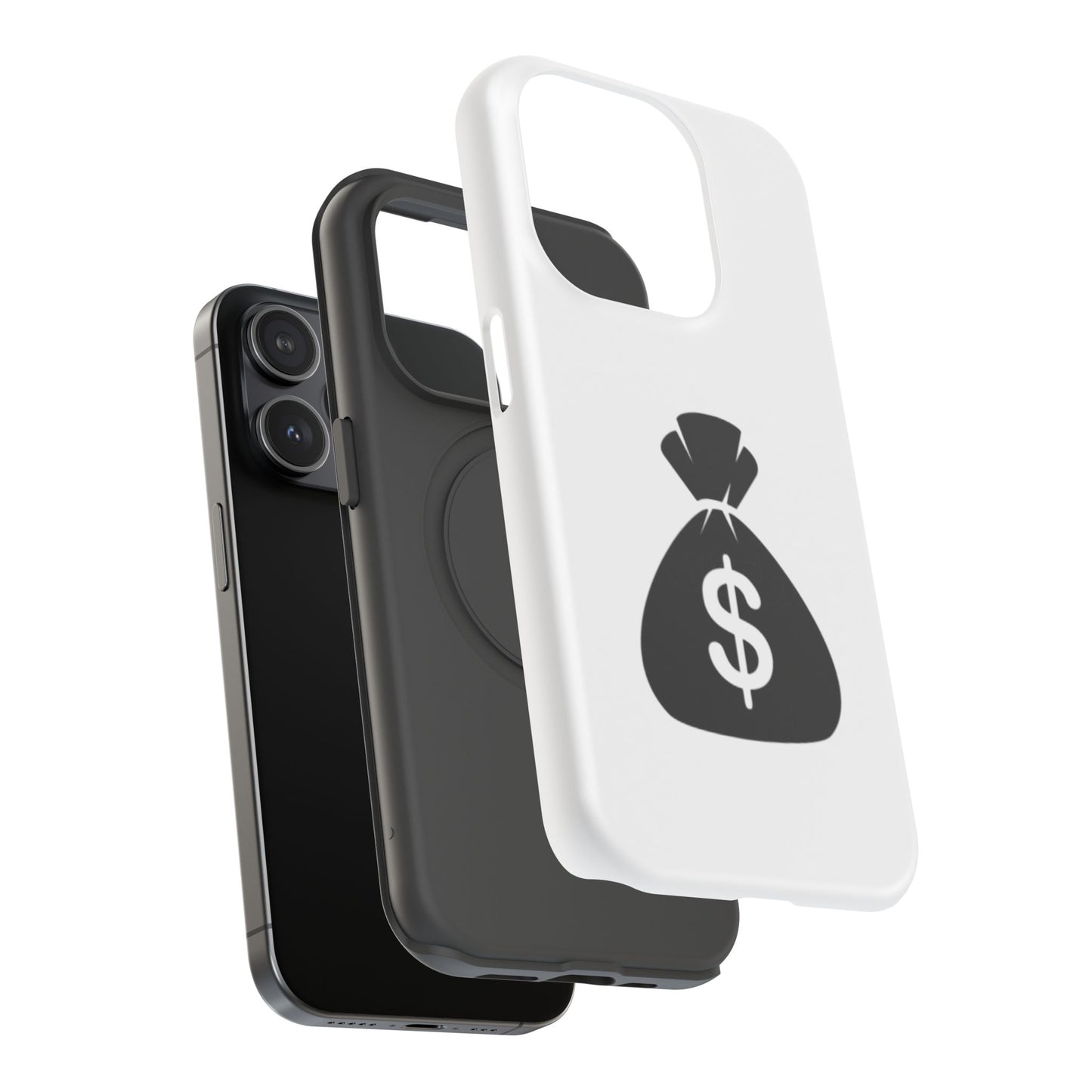 Money Bag Impact-Resistant Phone Case, Durable Phone Cover, Gift for Entrepreneurs, Stylish Protection, Birthday or Holiday Gift