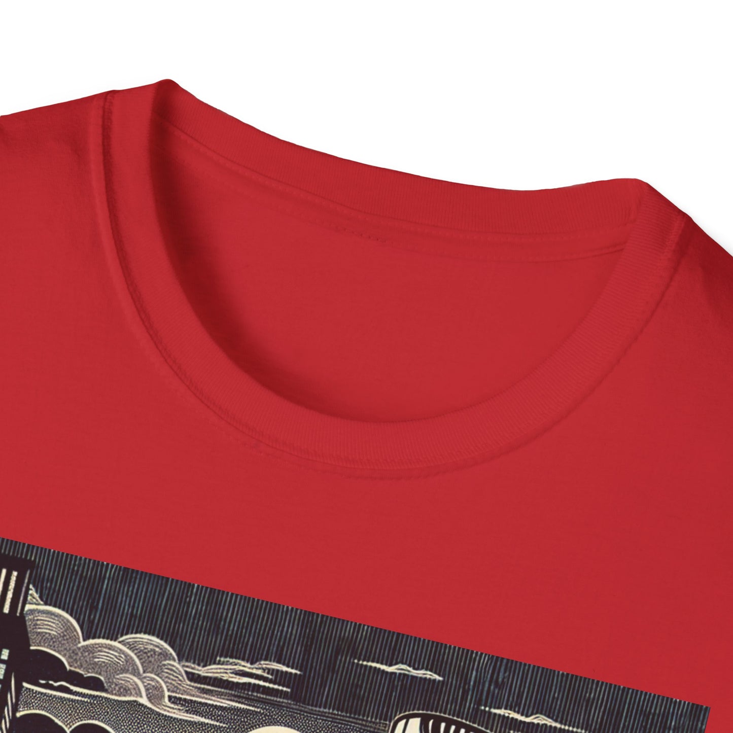 Retro Cityscape Graphic T-Shirt, Urban Art Tee, Casual Wear, Perfect Gift for Art Lovers, Street Style Fashion, Unisex Tee