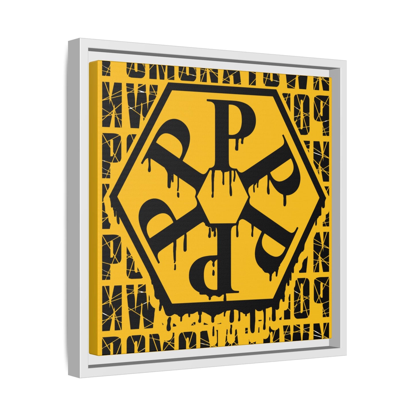 Framed Canvas Art Print, Urban Home Decor, Wall Art for Pomonatown Lovers, Typography Artwork, Gift for Friends