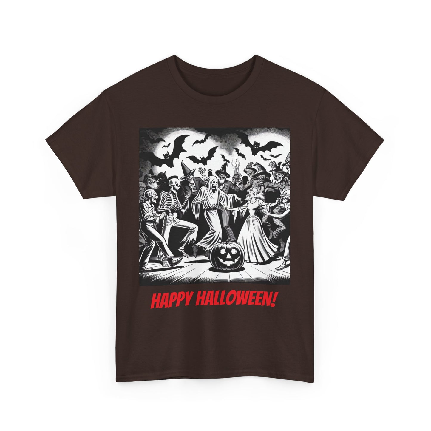 Halloween Party Unisex Heavy Cotton Tee, Spooky Costume Shirt, Halloween Celebration Tee, Trick or Treat Apparel, Casual Autumn Wear