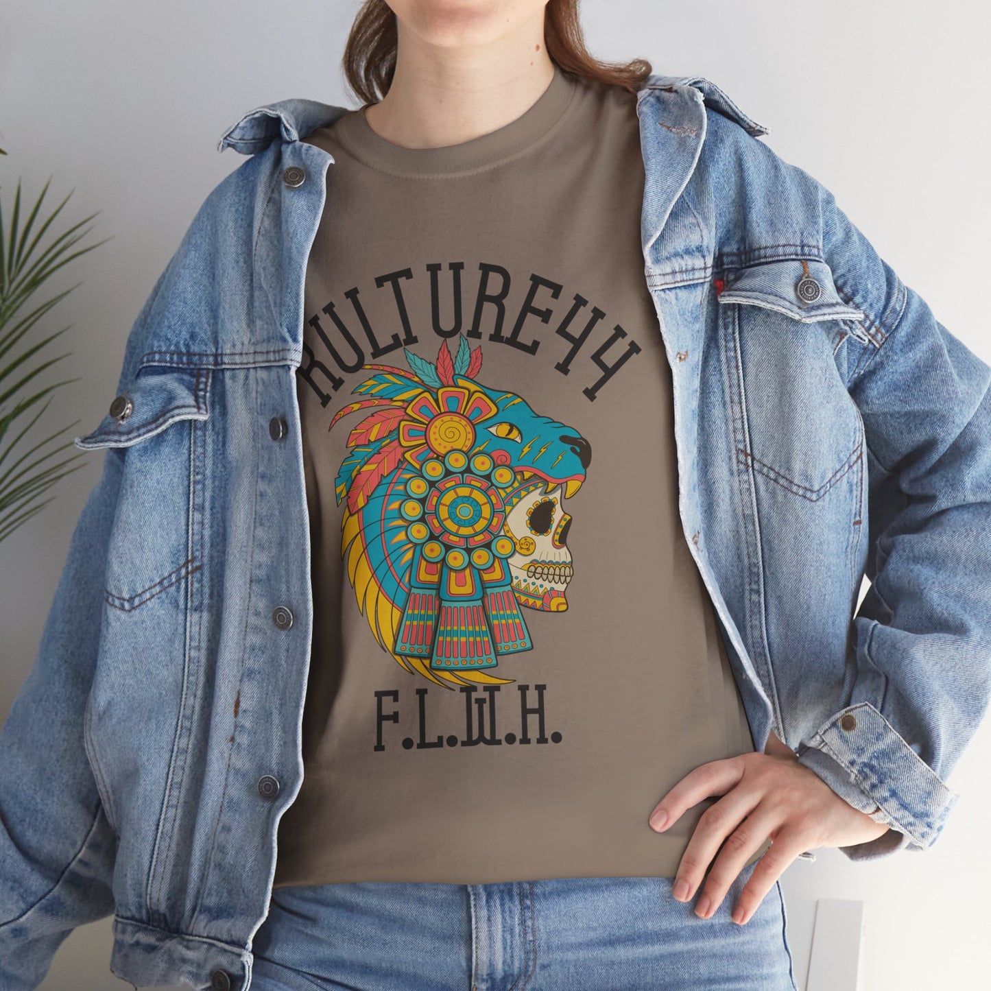 Aztec warrior Cultural Art Tee - Vibrant Skull Design, Unisex Graphic T-Shirt for Festivals, Birthdays, Gift Ideas, Everyday Wear, Casual Style