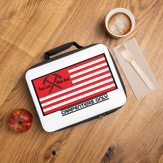Carpenter's Lunch Bag | Motivational Tote for Work, Custom Lunchbox for Tradesmen, Functional Lunch Carrier, Gift for Carpenters