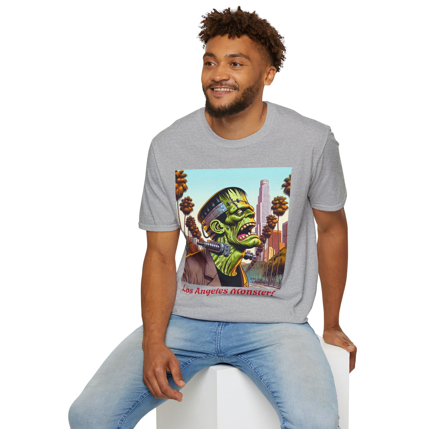 Los Angeles Monster Unisex T-Shirt, Funny Graphic Tee, Halloween Costume Shirt, Gift for Horror Fans, Casual Wear