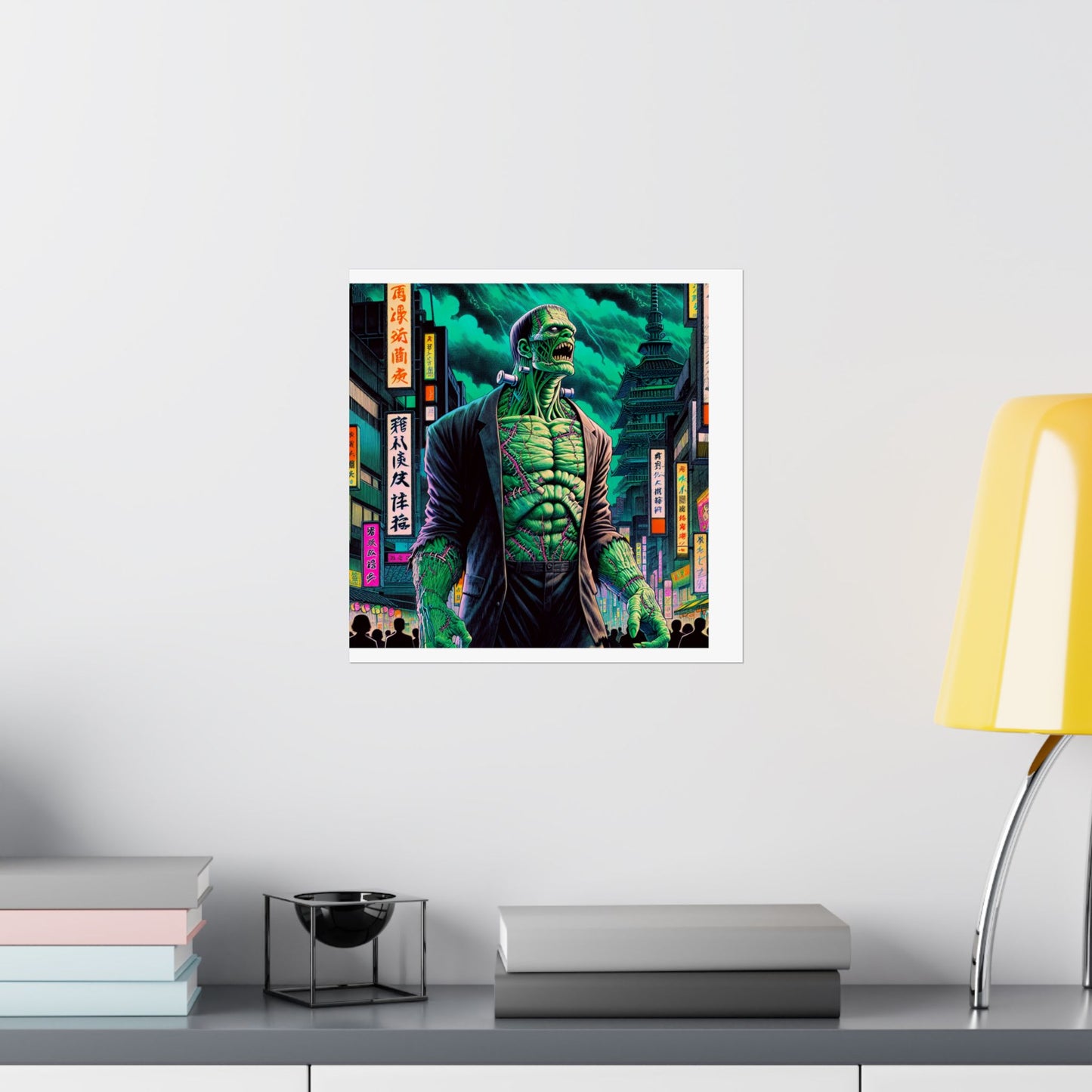 Urban Monster Art Posters | Matte Vertical Wall Decor for Halloween, Streetwear Aesthetics, Home & Office