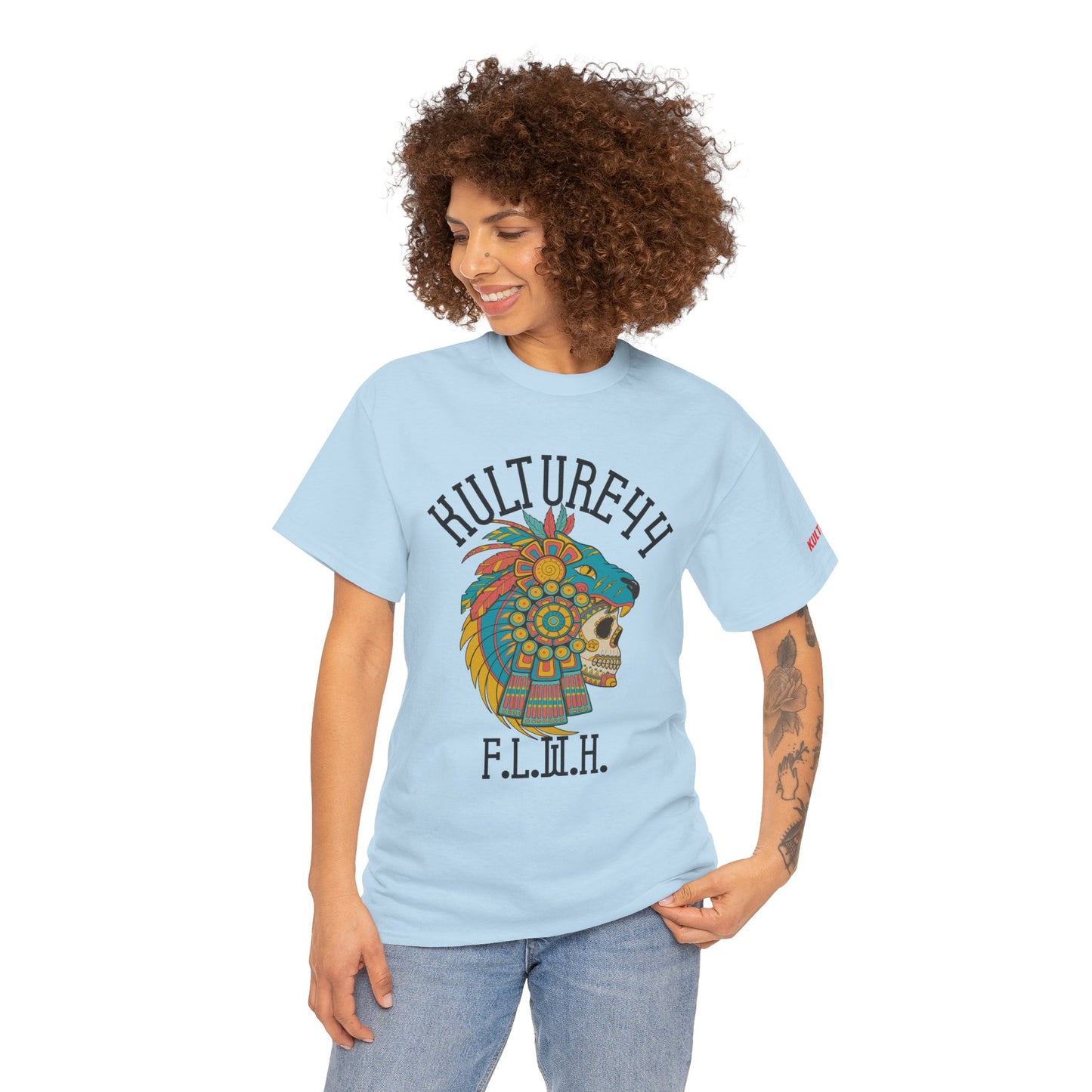 Aztec warrior Cultural Art Tee - Vibrant Skull Design, Unisex Graphic T-Shirt for Festivals, Birthdays, Gift Ideas, Everyday Wear, Casual Style