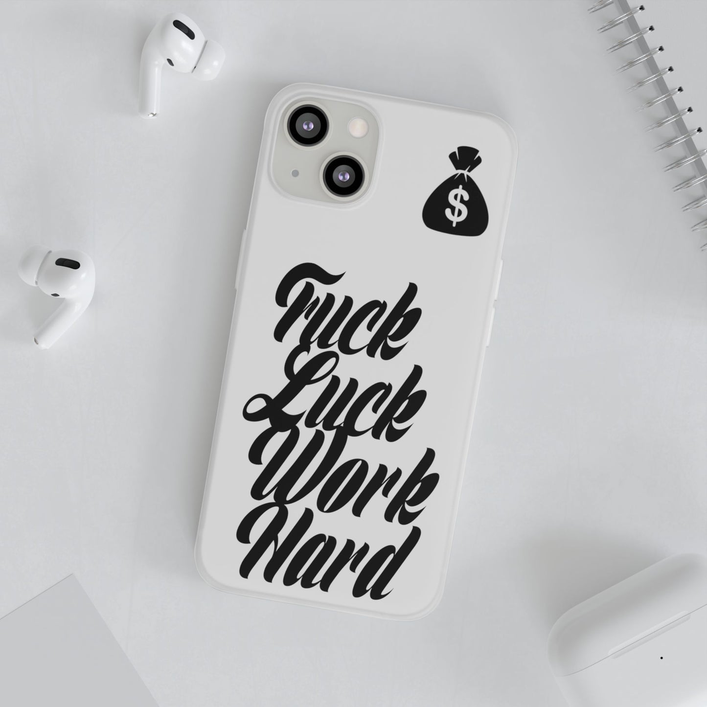 Stylish Flexi Phone Case - Motivational Quote, Perfect for Entrepreneurs, Gift for Graduations, Celebrations, and Daily Inspiration