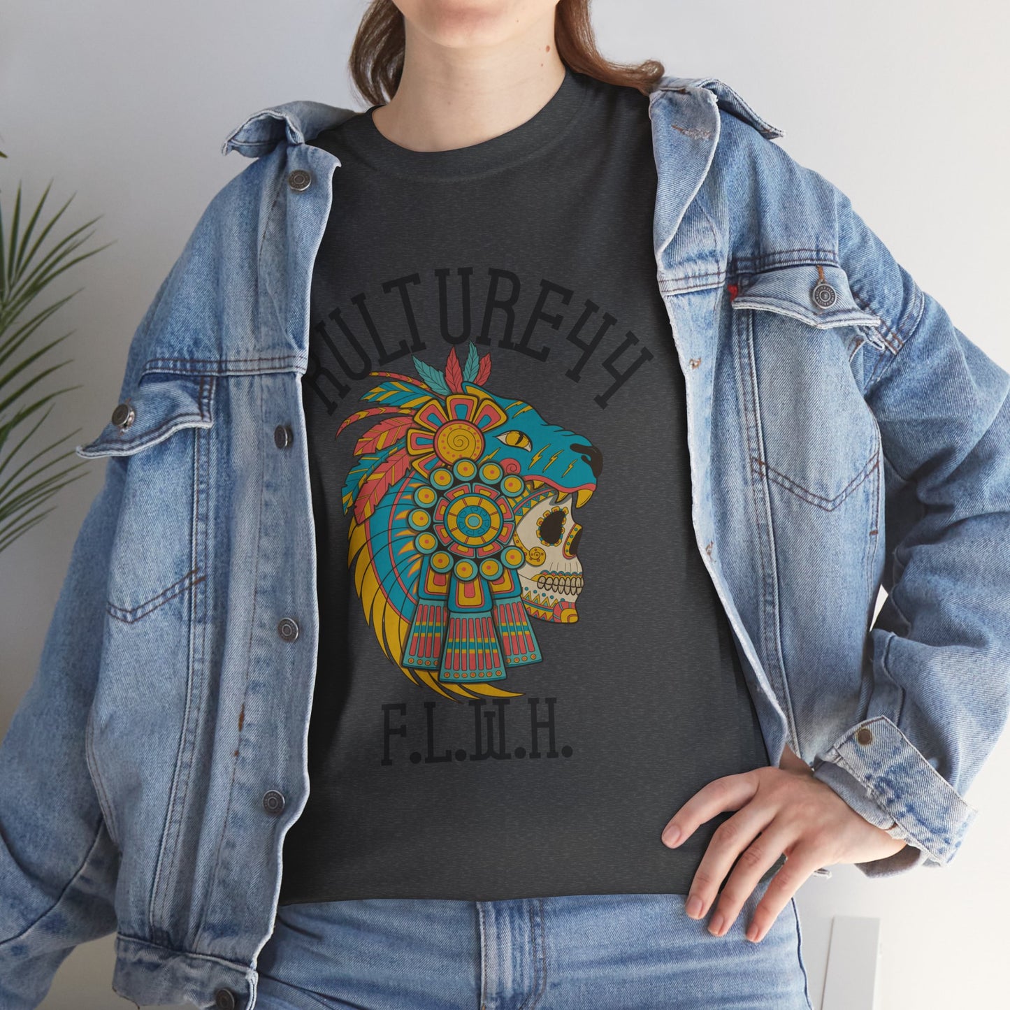 Aztec warrior Cultural Art Tee - Vibrant Skull Design, Unisex Graphic T-Shirt for Festivals, Birthdays, Gift Ideas, Everyday Wear, Casual Style