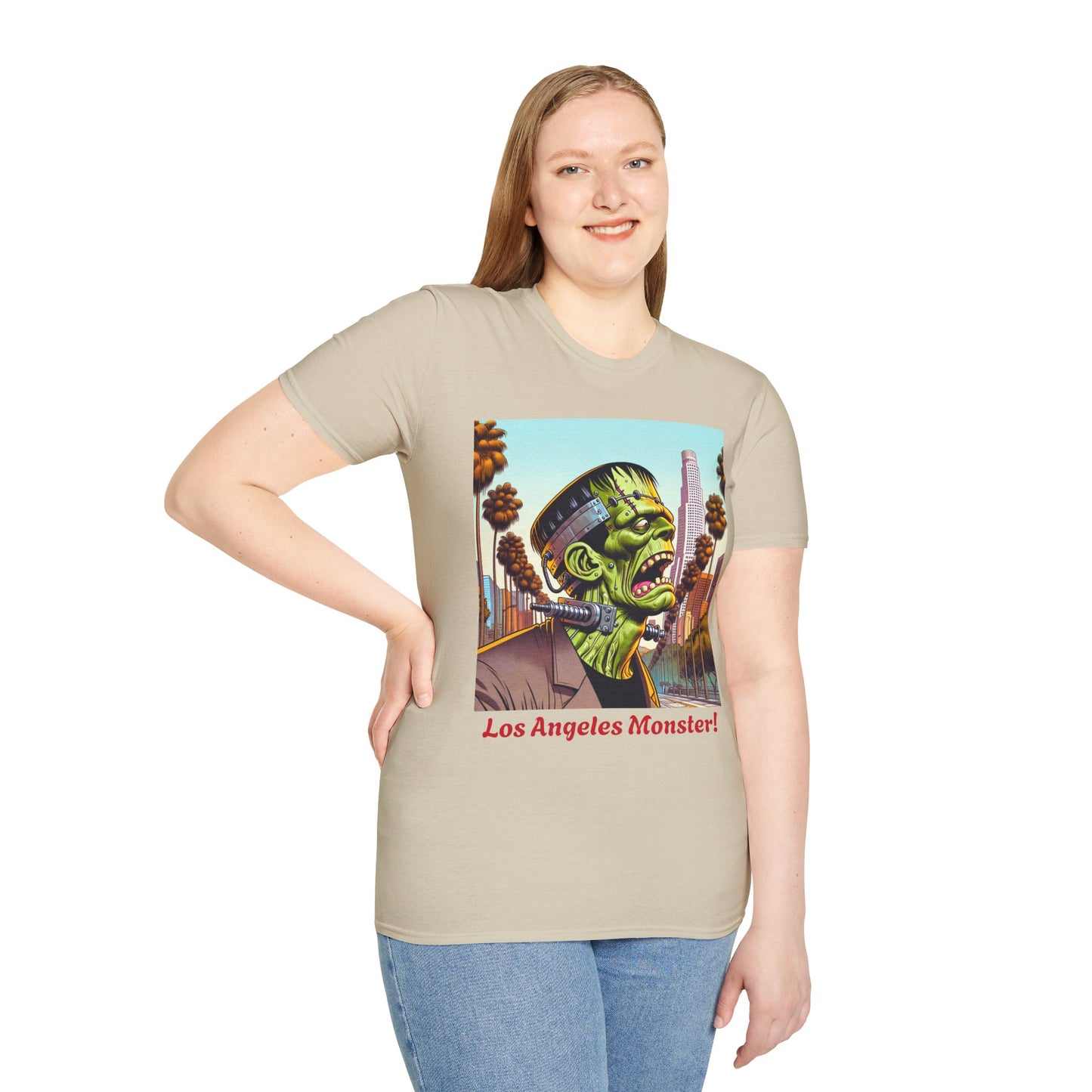 Los Angeles Monster Unisex T-Shirt, Funny Graphic Tee, Halloween Costume Shirt, Gift for Horror Fans, Casual Wear
