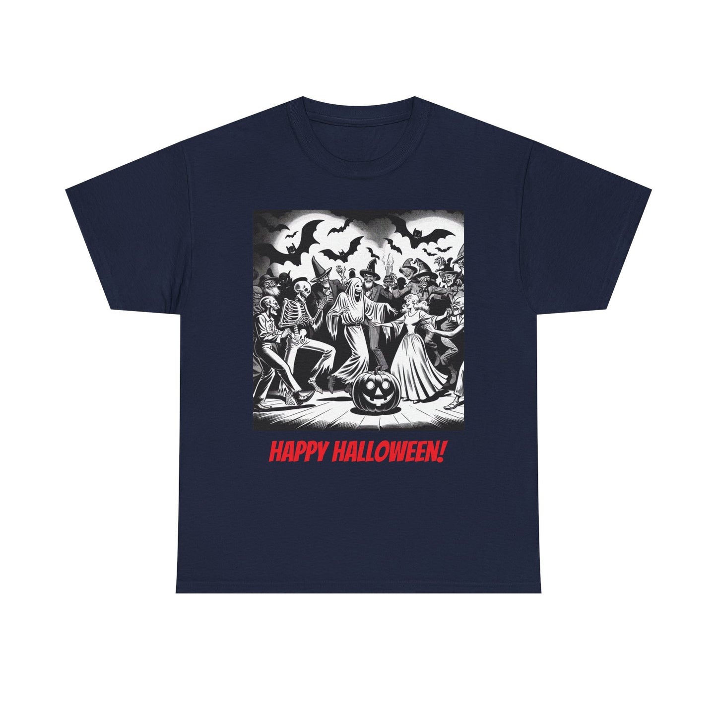 Halloween Party Unisex Heavy Cotton Tee, Spooky Costume Shirt, Halloween Celebration Tee, Trick or Treat Apparel, Casual Autumn Wear
