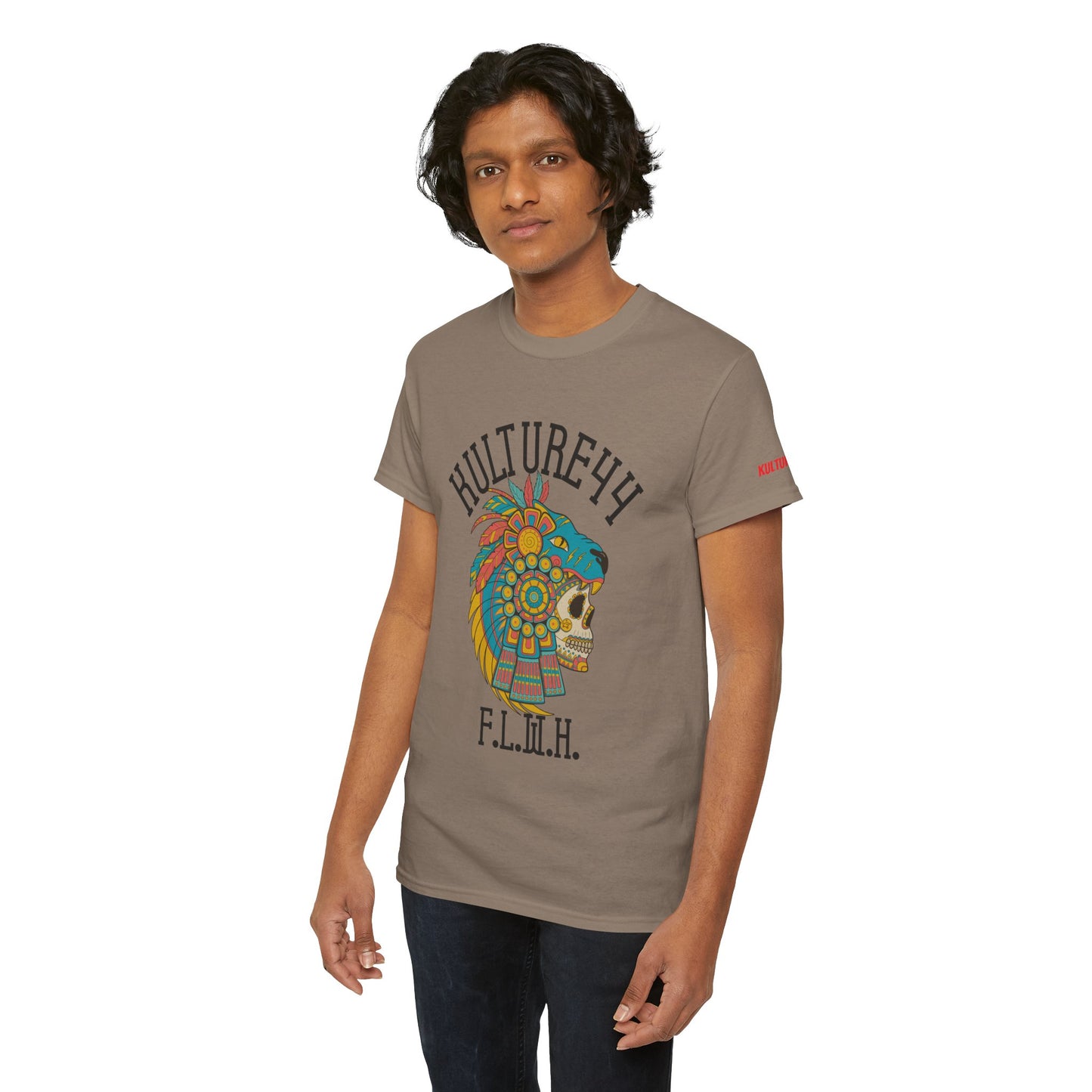 Aztec warrior Cultural Art Tee - Vibrant Skull Design, Unisex Graphic T-Shirt for Festivals, Birthdays, Gift Ideas, Everyday Wear, Casual Style