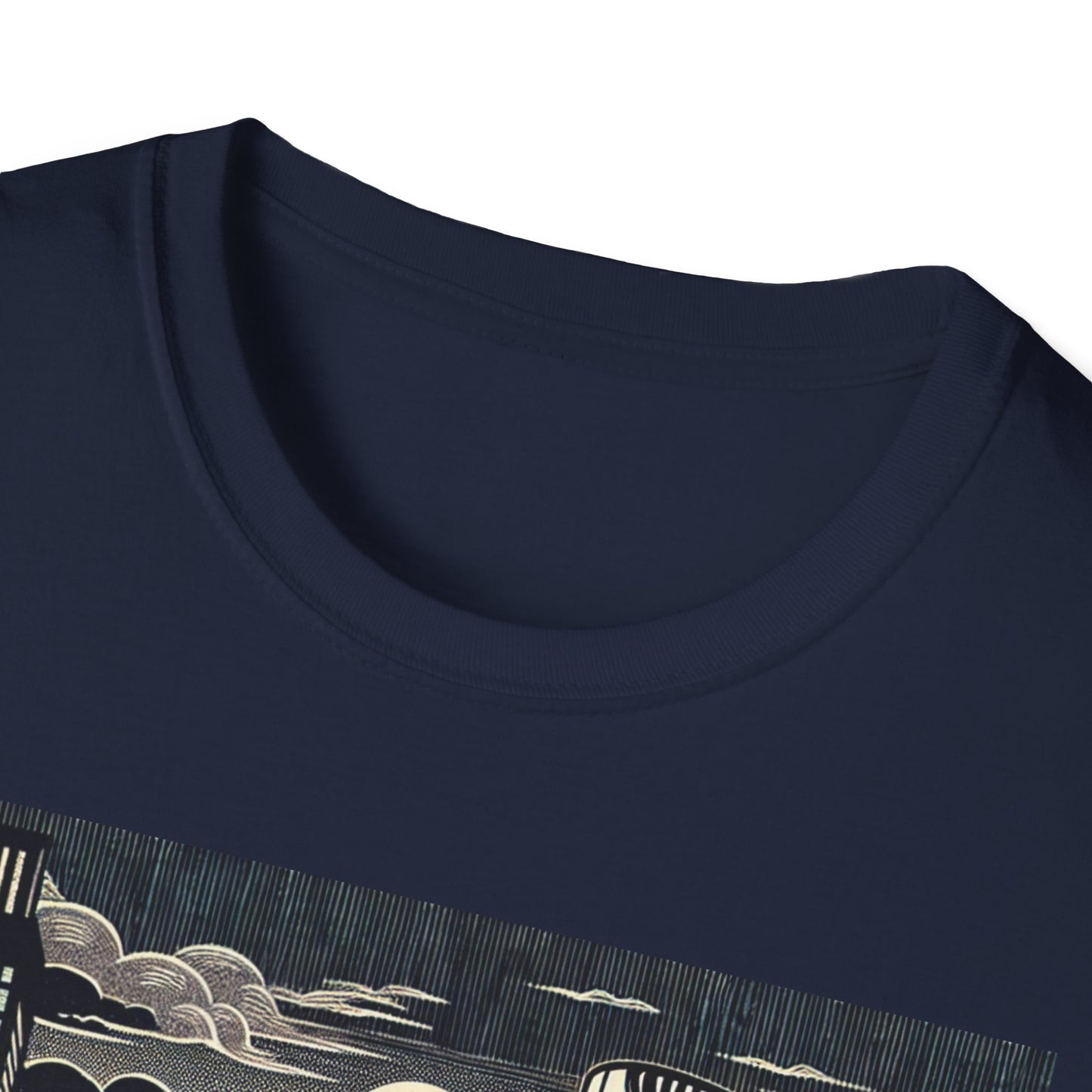 Retro Cityscape Graphic T-Shirt, Urban Art Tee, Casual Wear, Perfect Gift for Art Lovers, Street Style Fashion, Unisex Tee