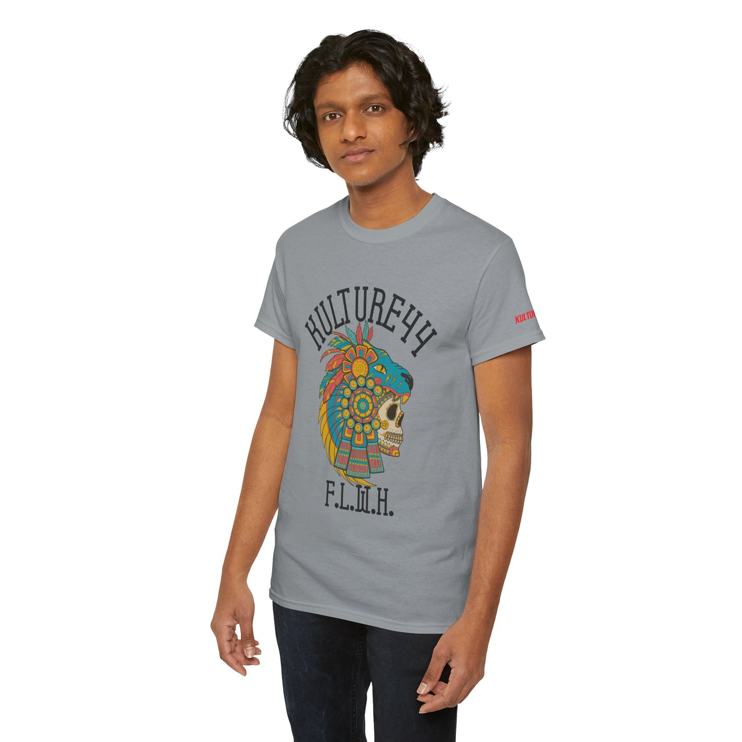 Aztec warrior Cultural Art Tee - Vibrant Skull Design, Unisex Graphic T-Shirt for Festivals, Birthdays, Gift Ideas, Everyday Wear, Casual Style