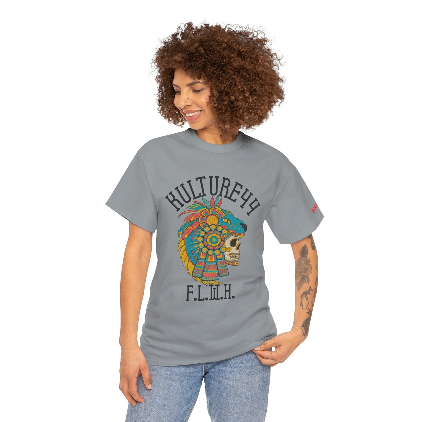 Aztec warrior Cultural Art Tee - Vibrant Skull Design, Unisex Graphic T-Shirt for Festivals, Birthdays, Gift Ideas, Everyday Wear, Casual Style