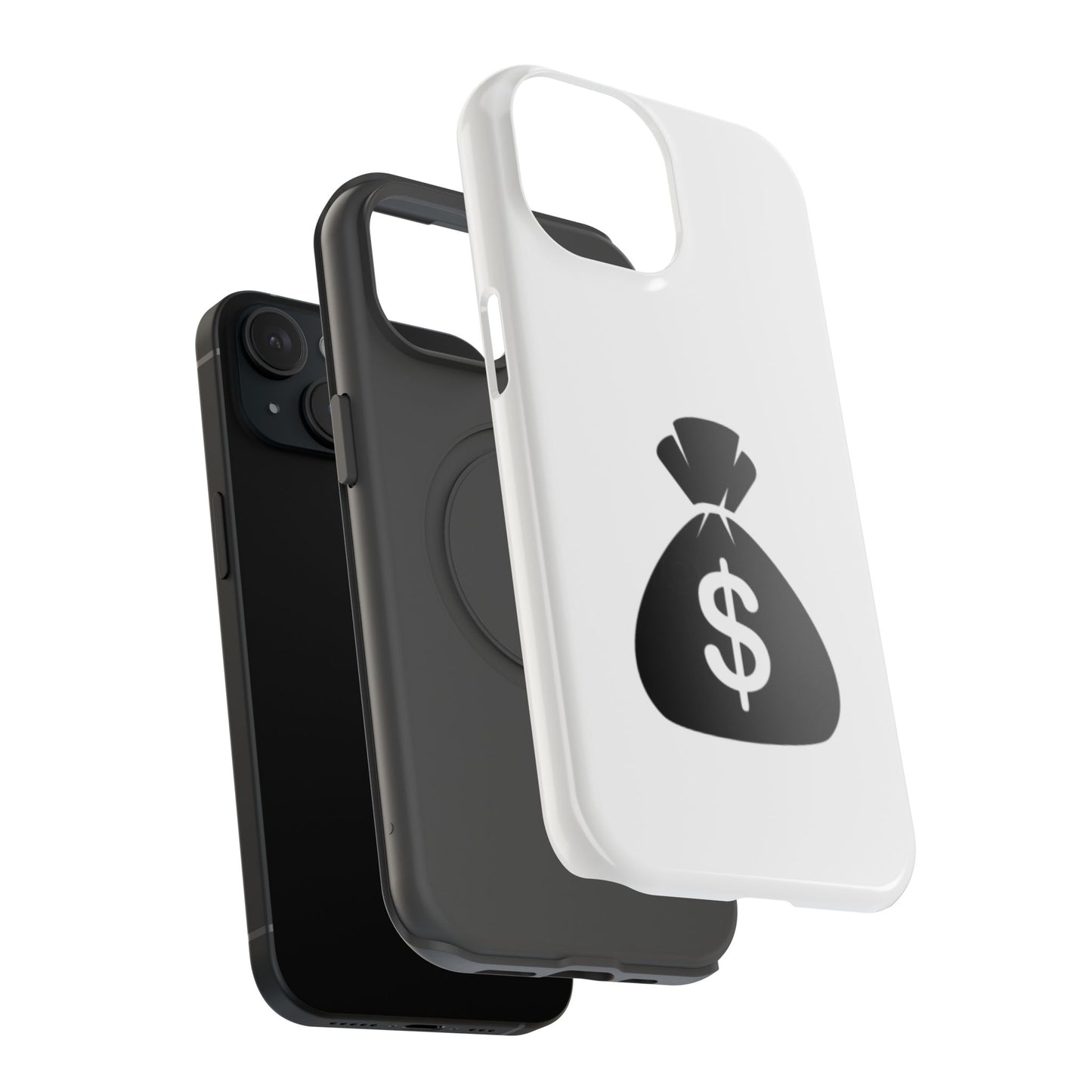 Money Bag Impact-Resistant Phone Case, Durable Phone Cover, Gift for Entrepreneurs, Stylish Protection, Birthday or Holiday Gift