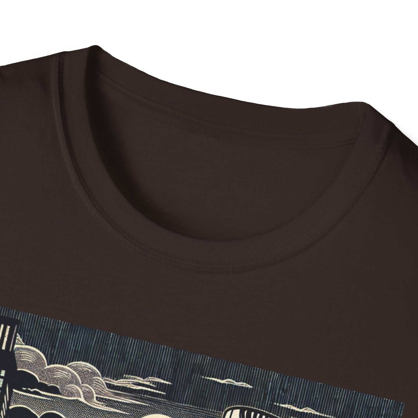 Retro Cityscape Graphic T-Shirt, Urban Art Tee, Casual Wear, Perfect Gift for Art Lovers, Street Style Fashion, Unisex Tee