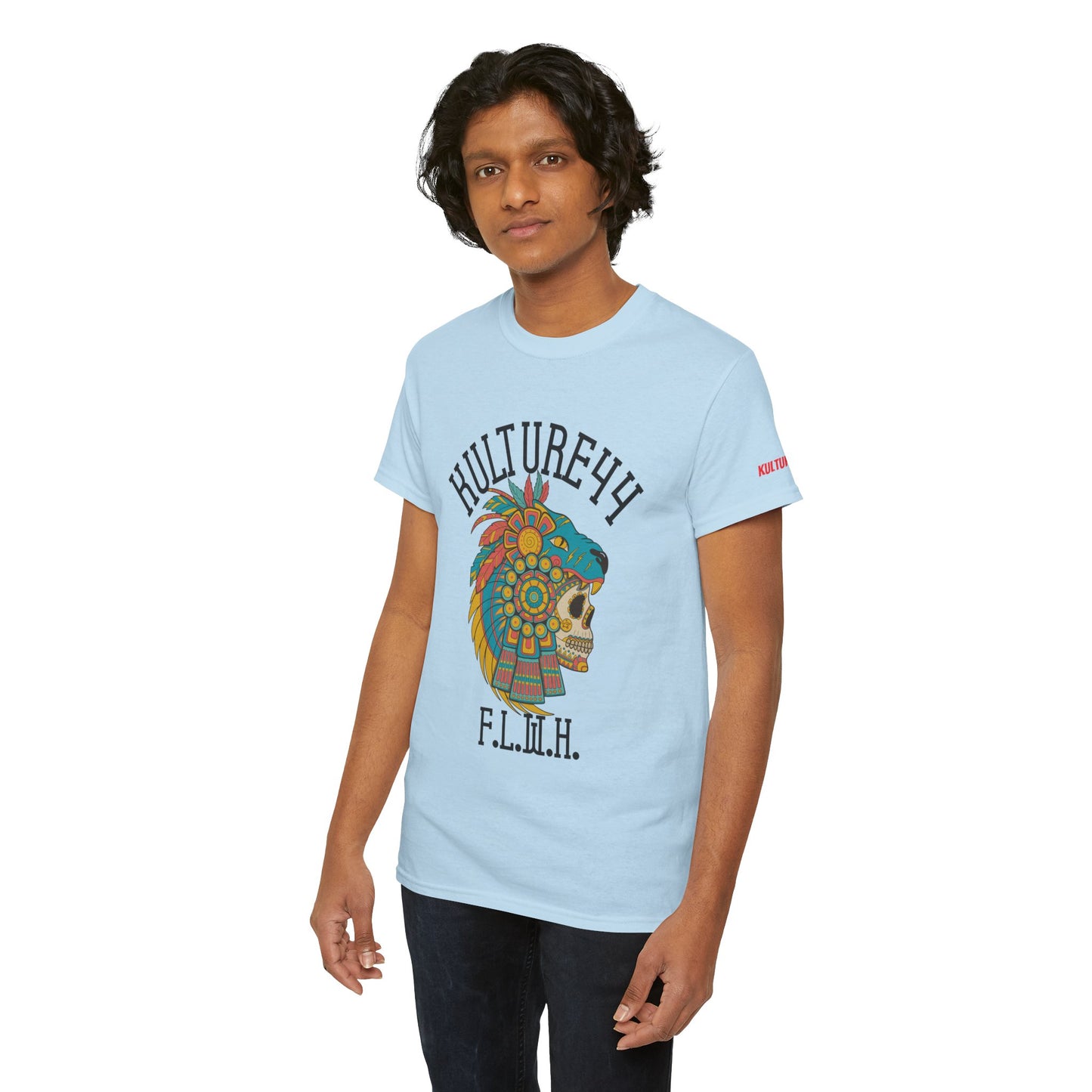 Aztec warrior Cultural Art Tee - Vibrant Skull Design, Unisex Graphic T-Shirt for Festivals, Birthdays, Gift Ideas, Everyday Wear, Casual Style