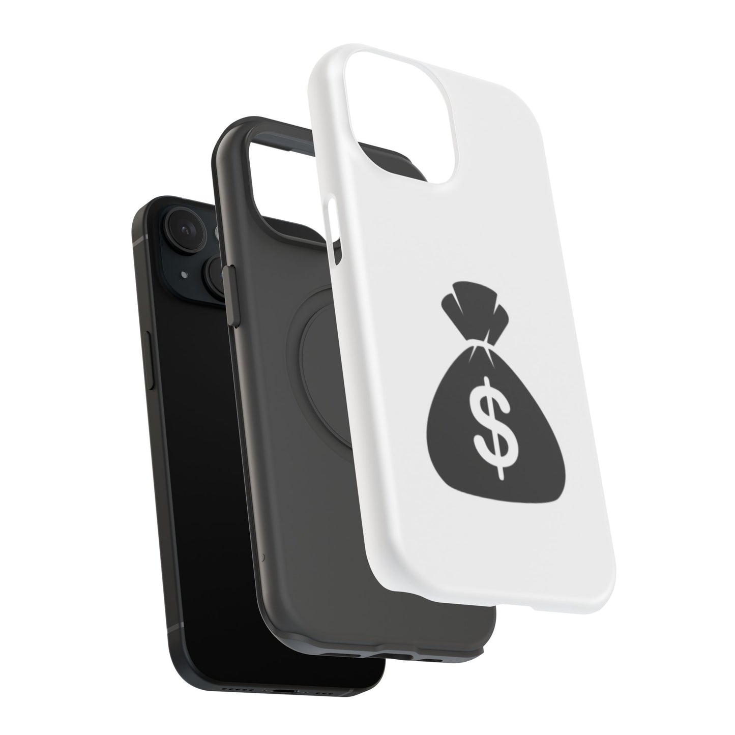 Money Bag Impact-Resistant Phone Case, Durable Phone Cover, Gift for Entrepreneurs, Stylish Protection, Birthday or Holiday Gift