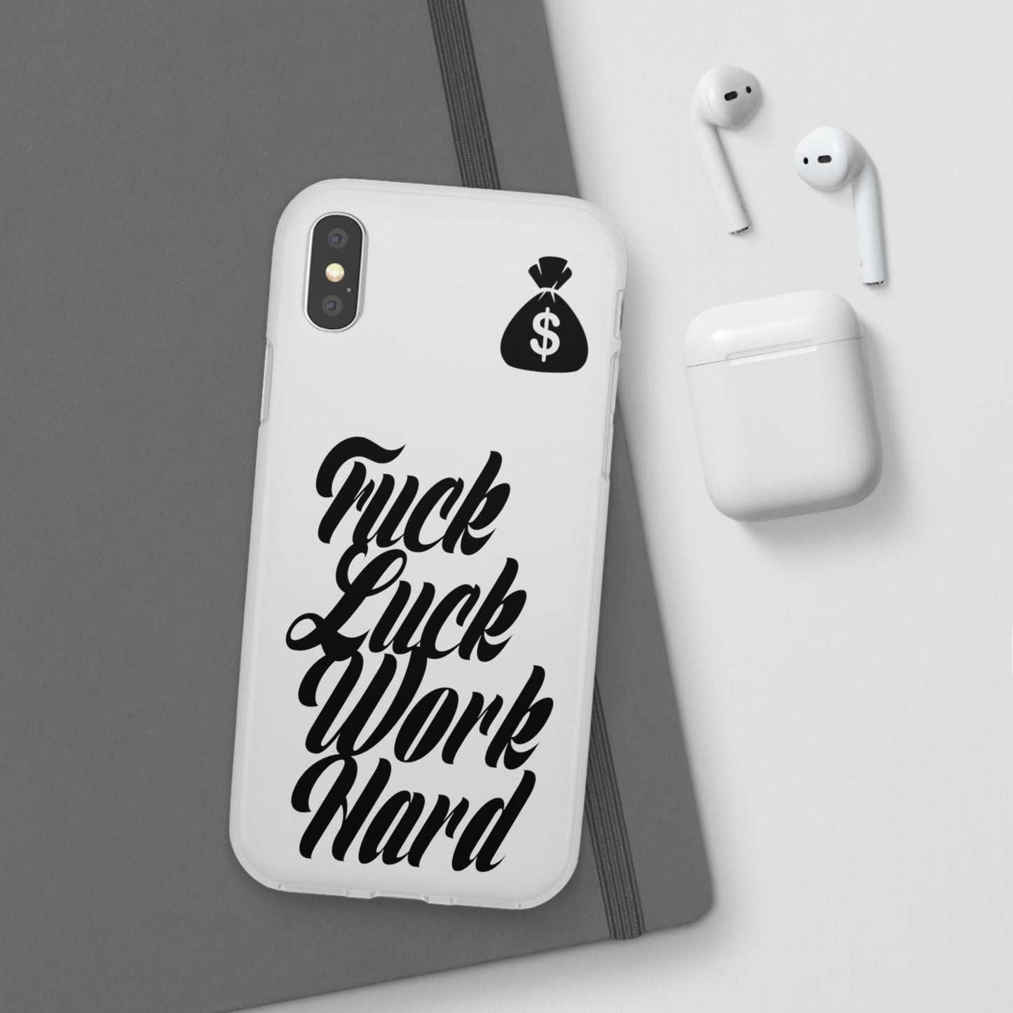Stylish Flexi Phone Case - Motivational Quote, Perfect for Entrepreneurs, Gift for Graduations, Celebrations, and Daily Inspiration