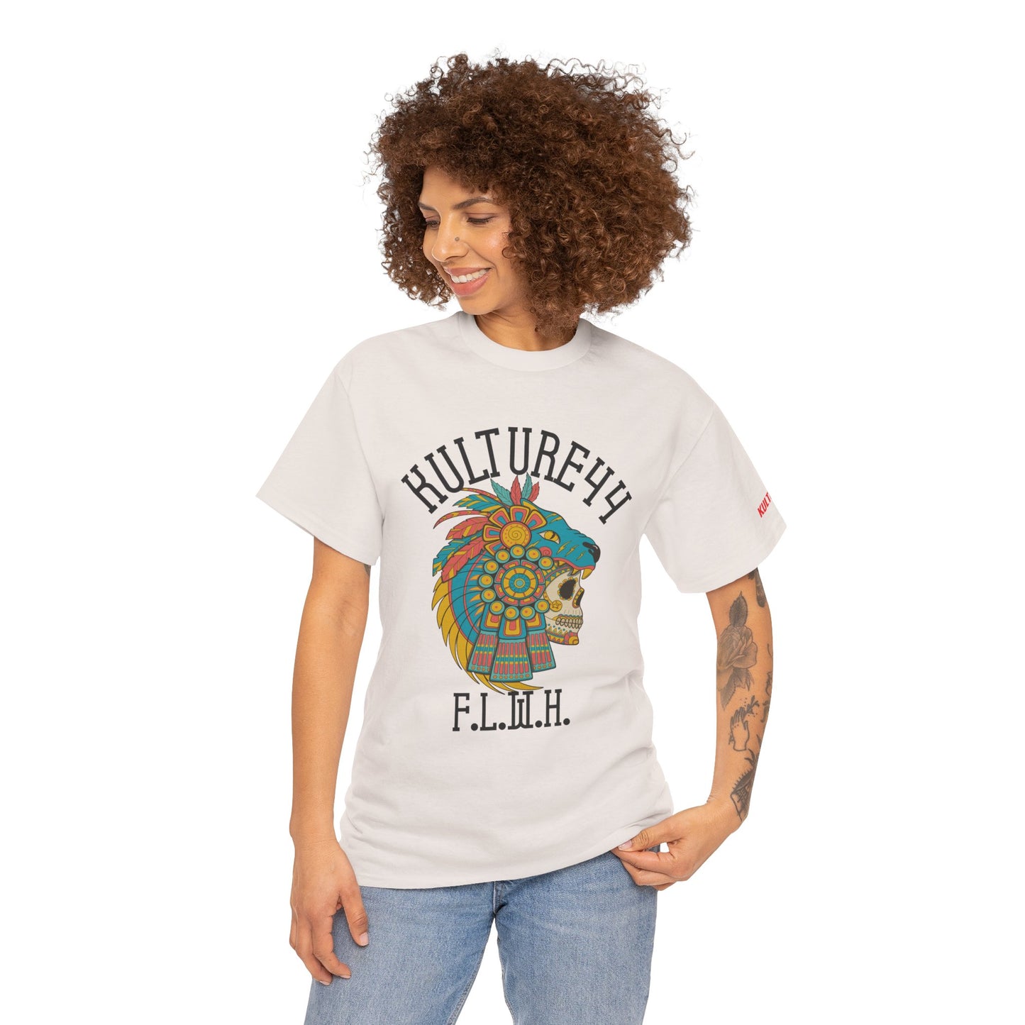 Aztec warrior Cultural Art Tee - Vibrant Skull Design, Unisex Graphic T-Shirt for Festivals, Birthdays, Gift Ideas, Everyday Wear, Casual Style