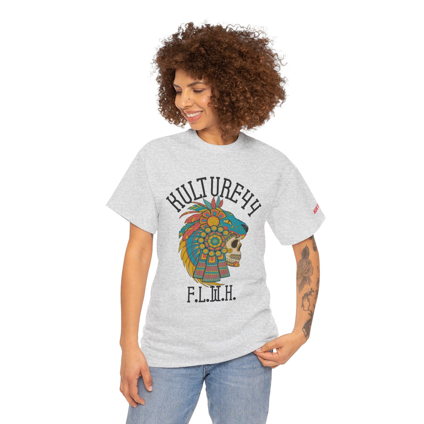 Aztec warrior Cultural Art Tee - Vibrant Skull Design, Unisex Graphic T-Shirt for Festivals, Birthdays, Gift Ideas, Everyday Wear, Casual Style