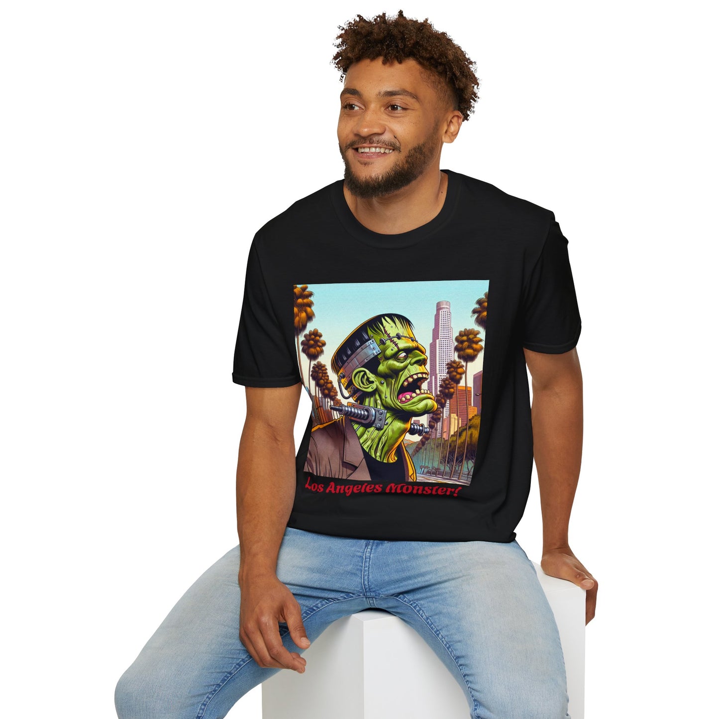 Los Angeles Monster Unisex T-Shirt, Funny Graphic Tee, Halloween Costume Shirt, Gift for Horror Fans, Casual Wear